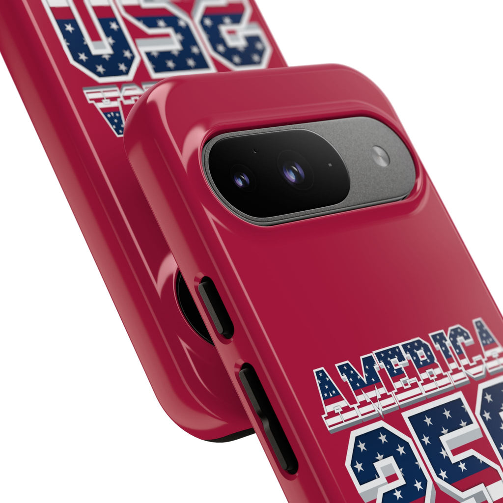 RED America250 Phone Case — Patriotic USA Flag Design