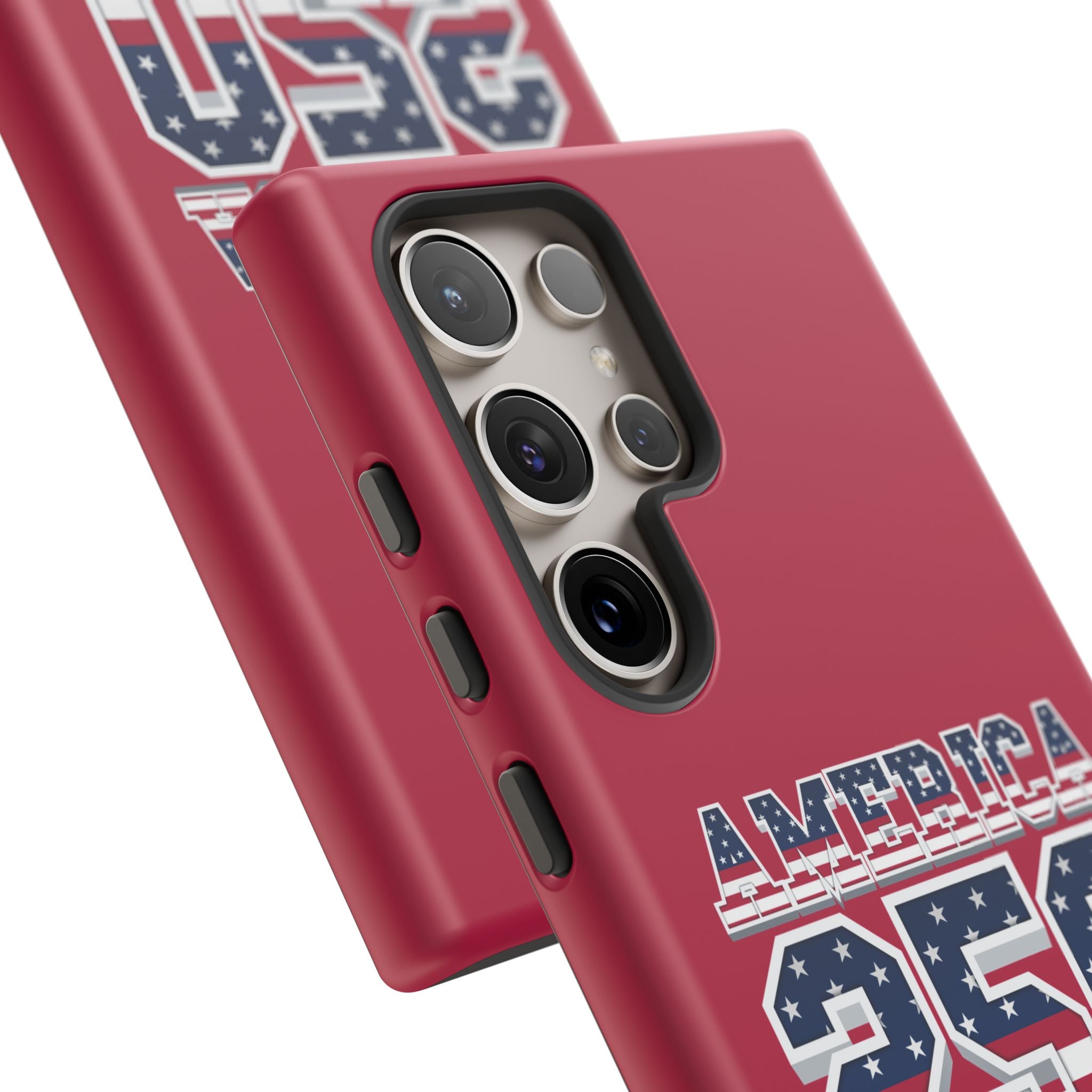 RED America250 Phone Case — Patriotic USA Flag Design