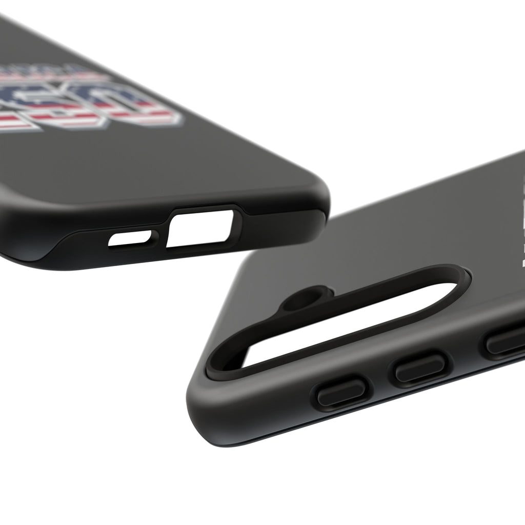 BLACK America250 Phone Case — Patriotic USA Flag Design