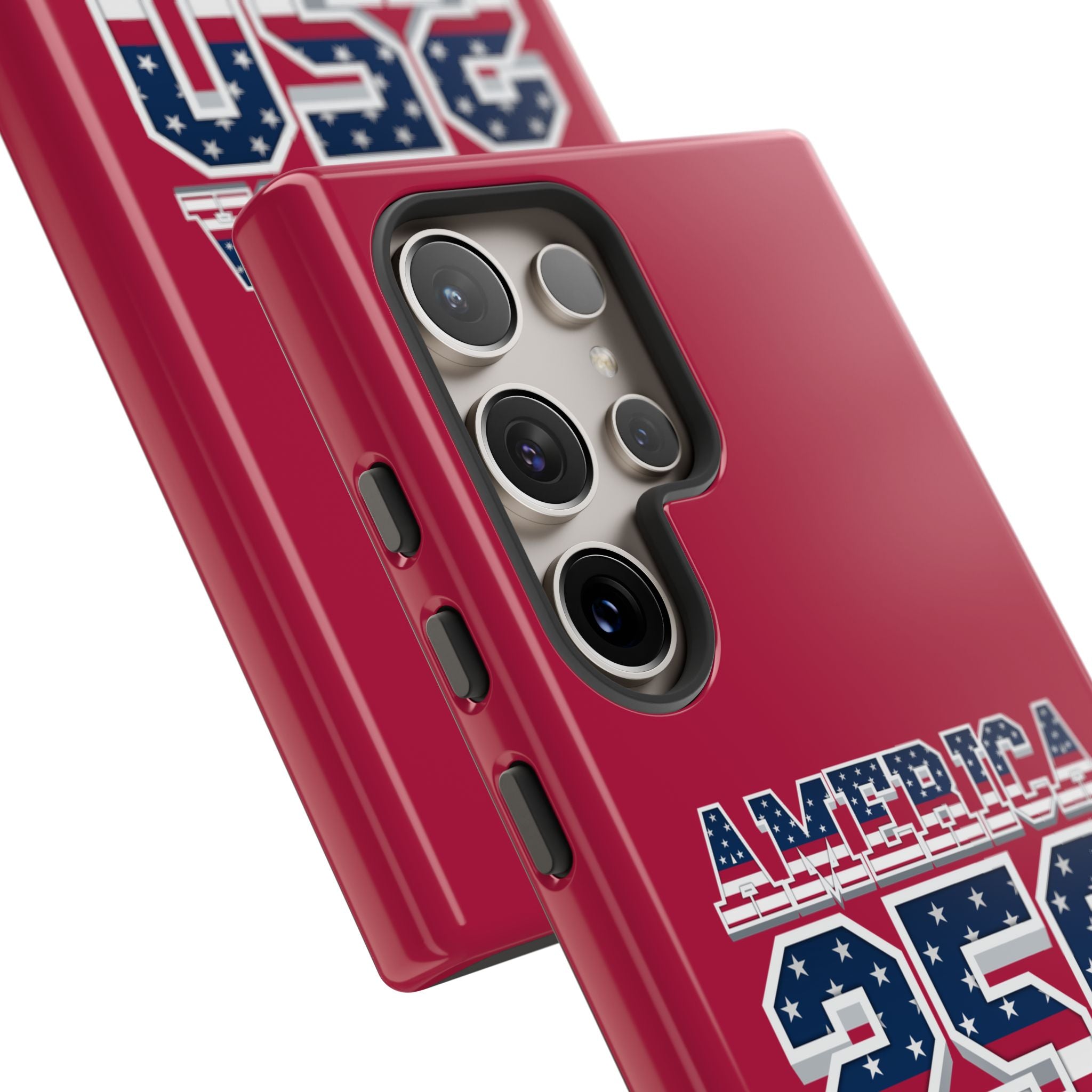 RED America250 Phone Case — Patriotic USA Flag Design