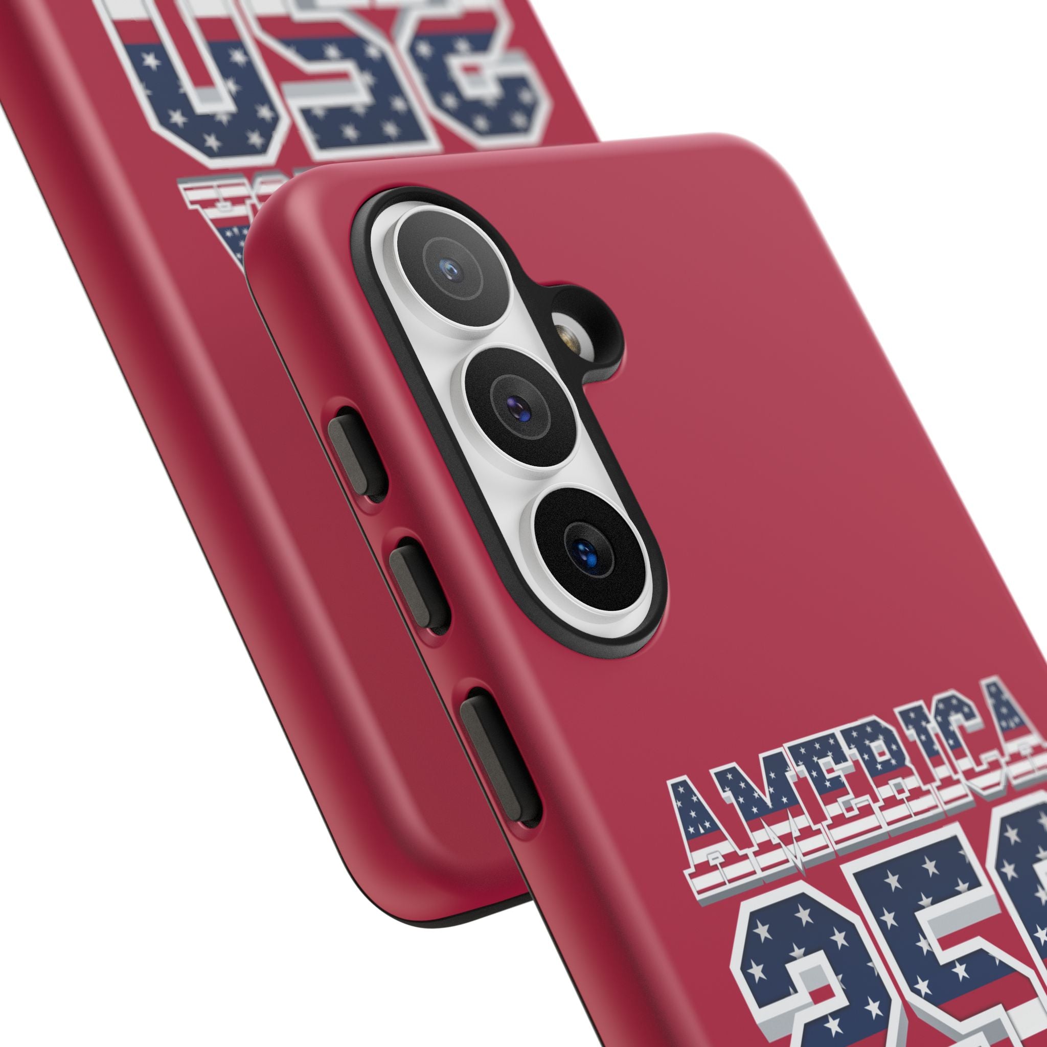RED America250 Phone Case — Patriotic USA Flag Design