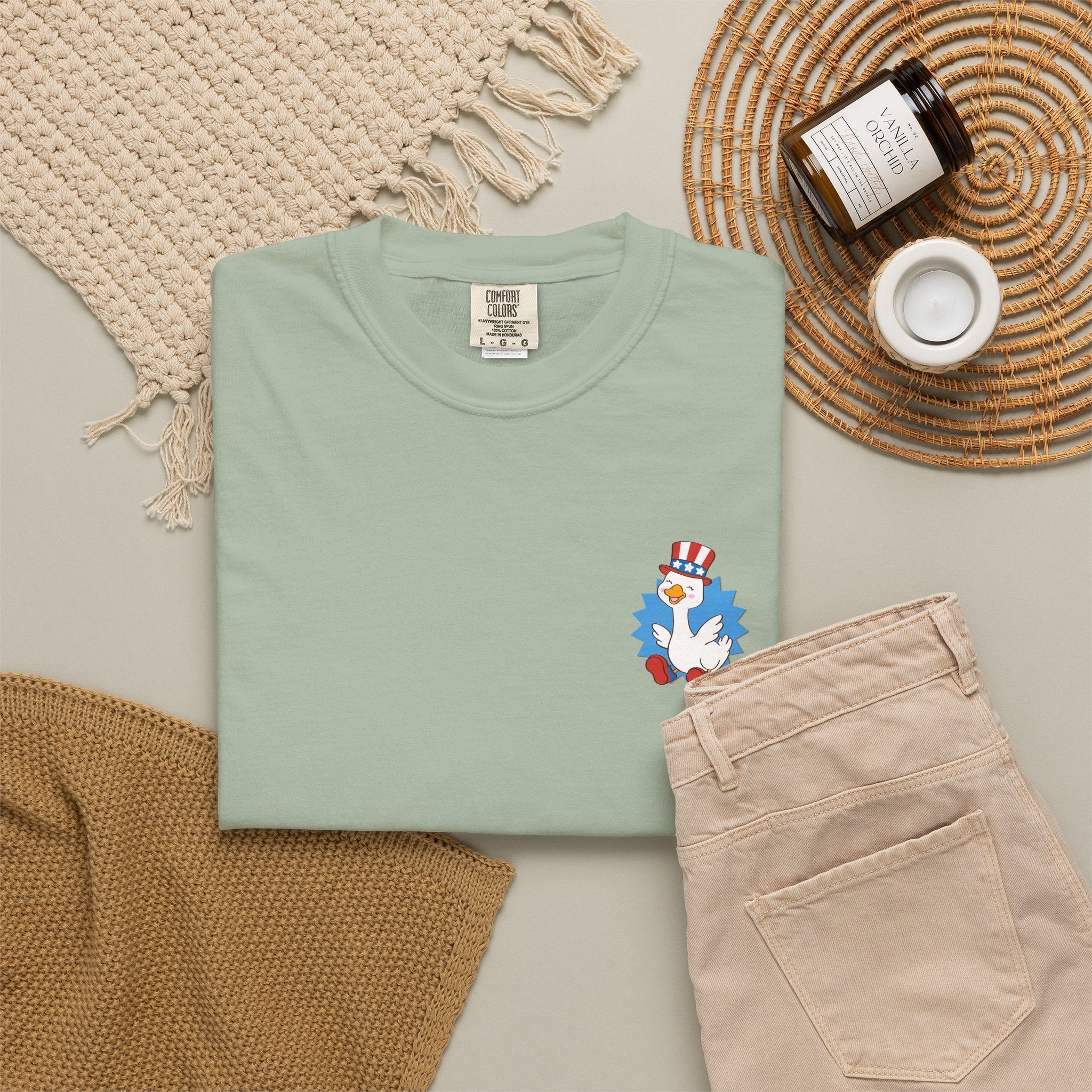 Blue Patriot Duck Graphic Tee