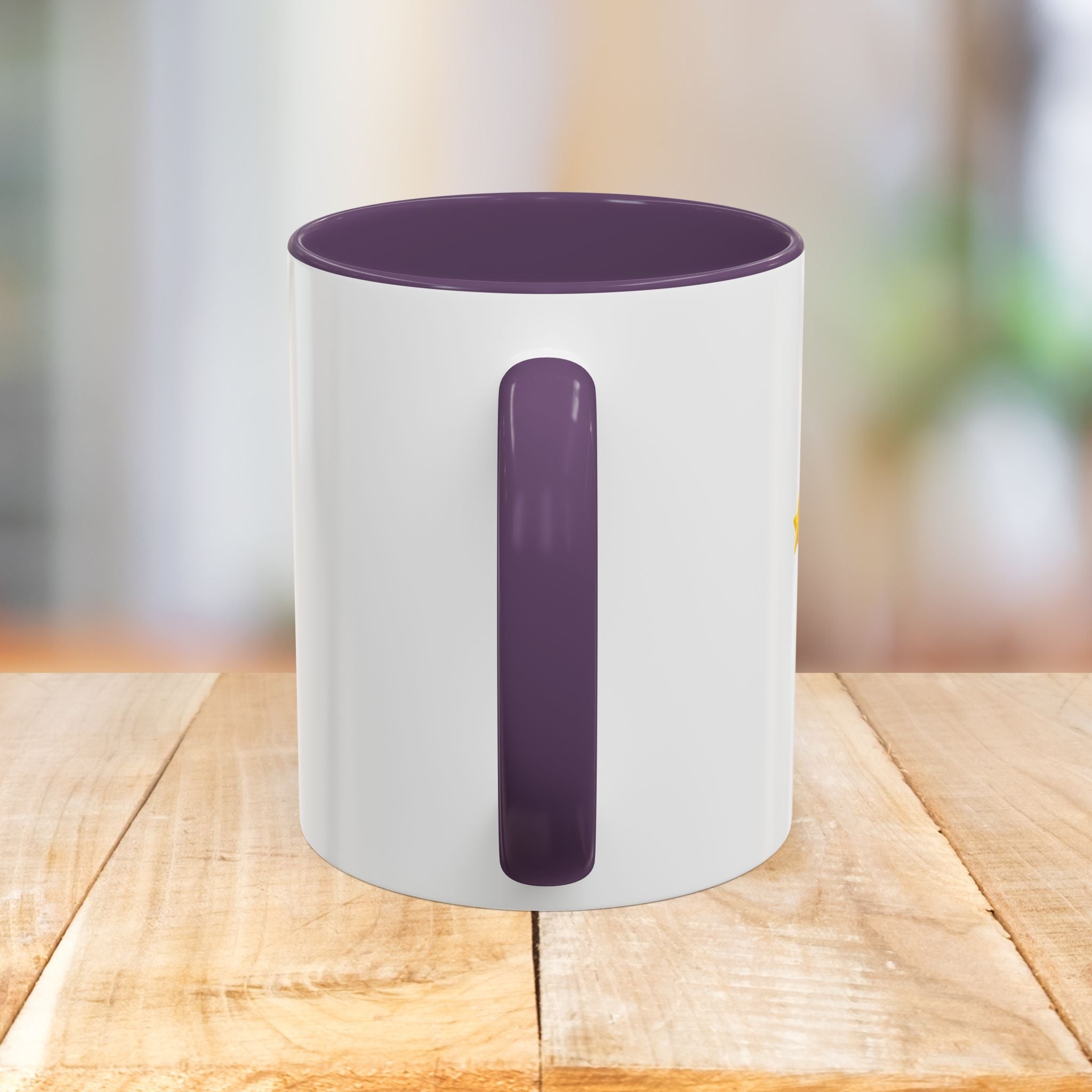 Mahjong Accent Coffee Mug — Retro Sun & Wave Mahjong Tiles Design (11/15oz)