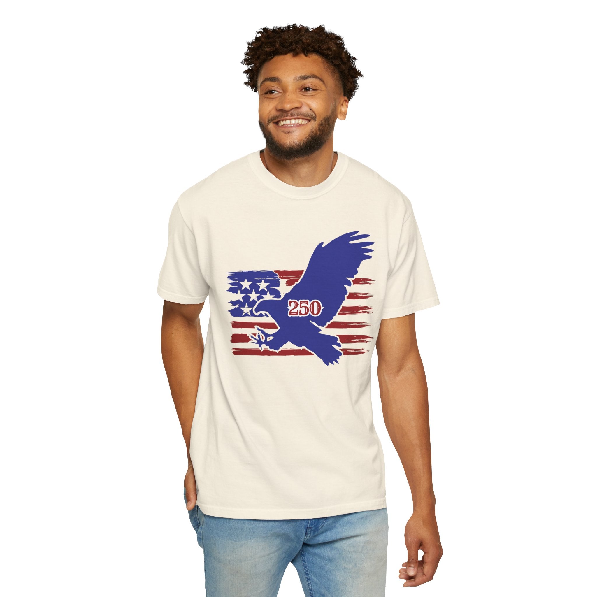 250th Anniversary Eagle T-Shirt with American Flag