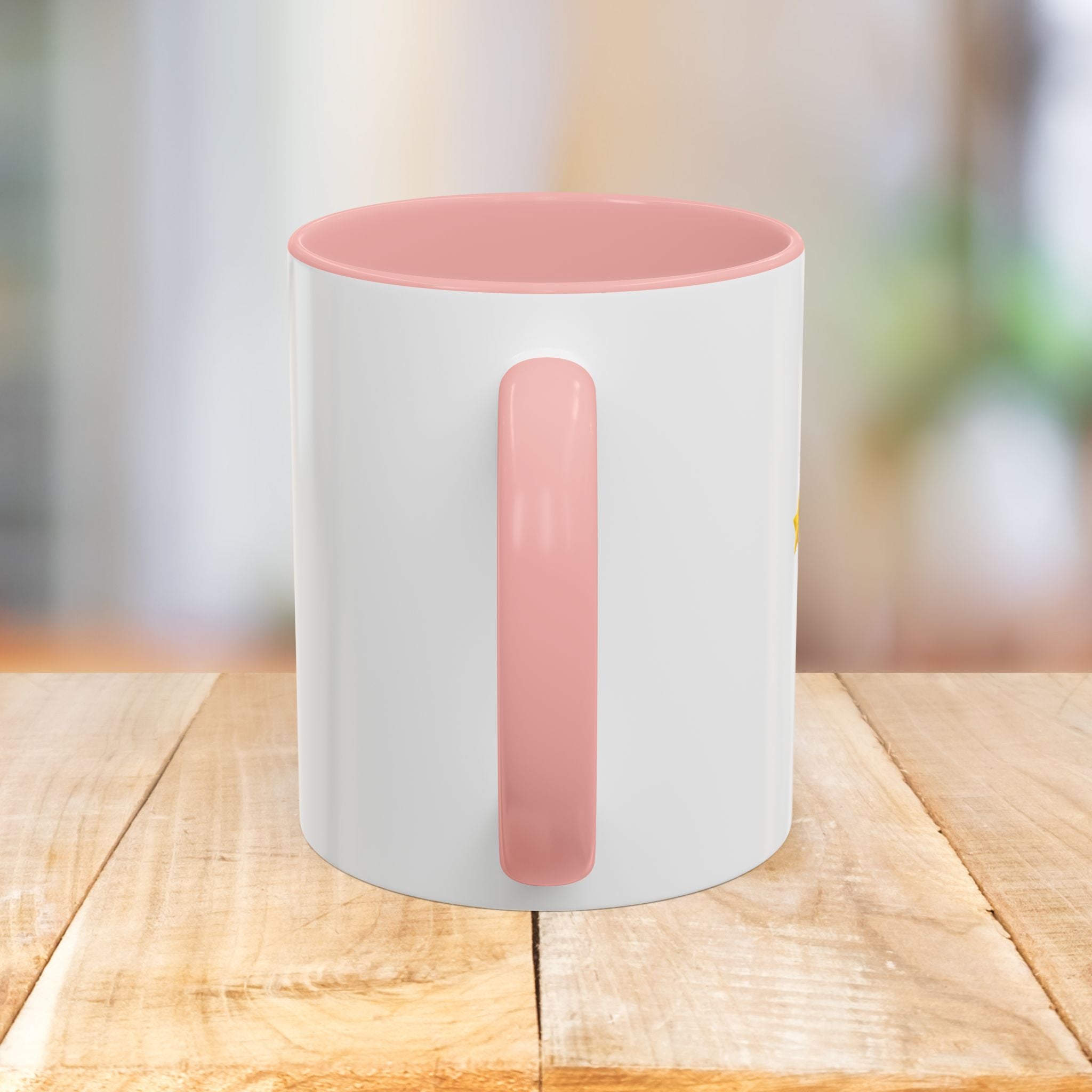Mahjong Accent Coffee Mug — Retro Sun & Wave Mahjong Tiles Design (11/15oz)