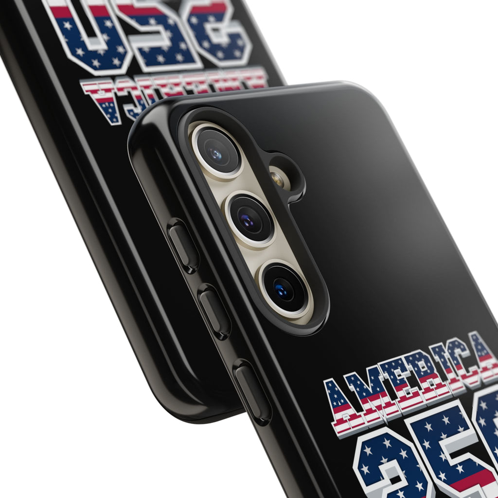 BLACK America250 Phone Case — Patriotic USA Flag Design