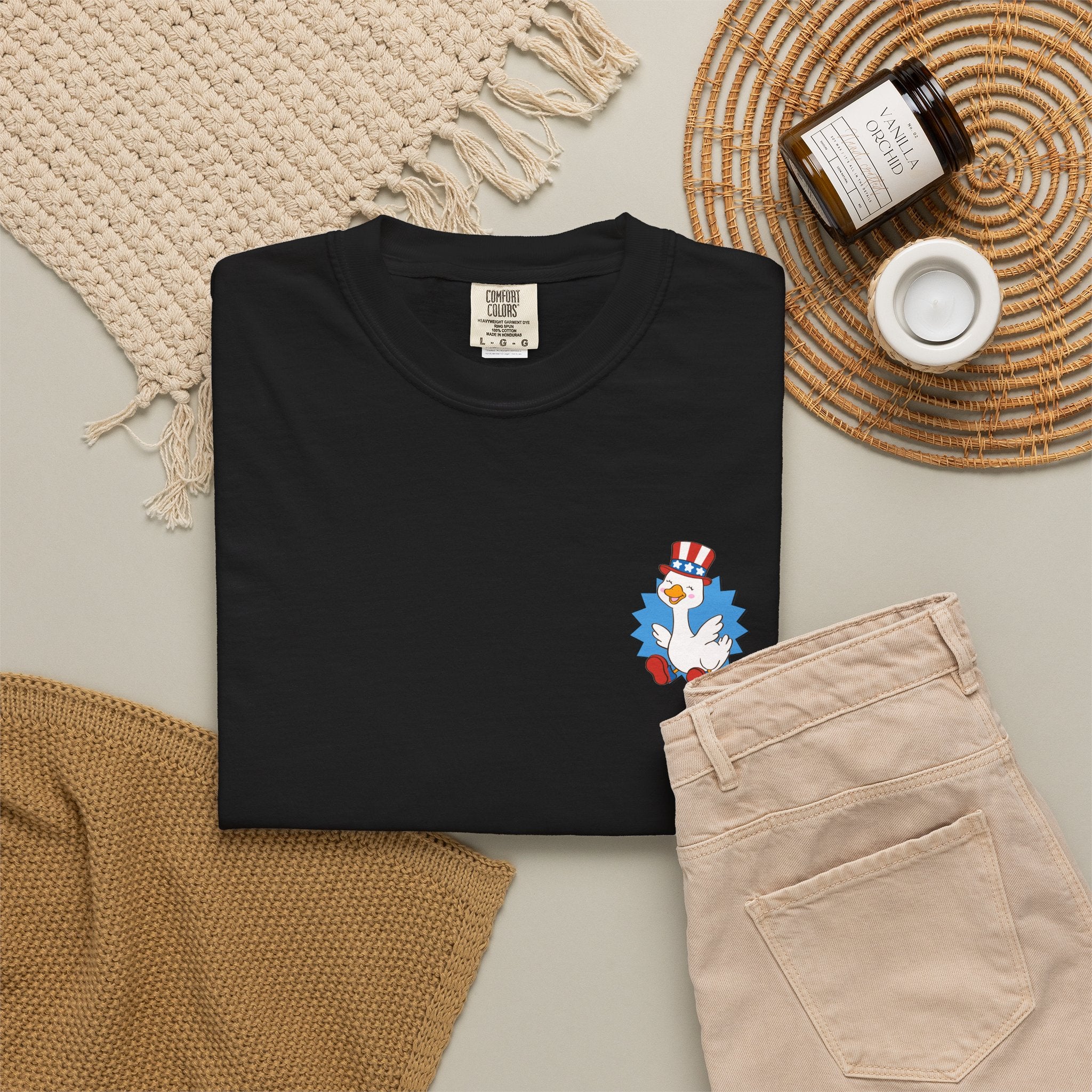 Blue Patriot Duck Graphic Tee