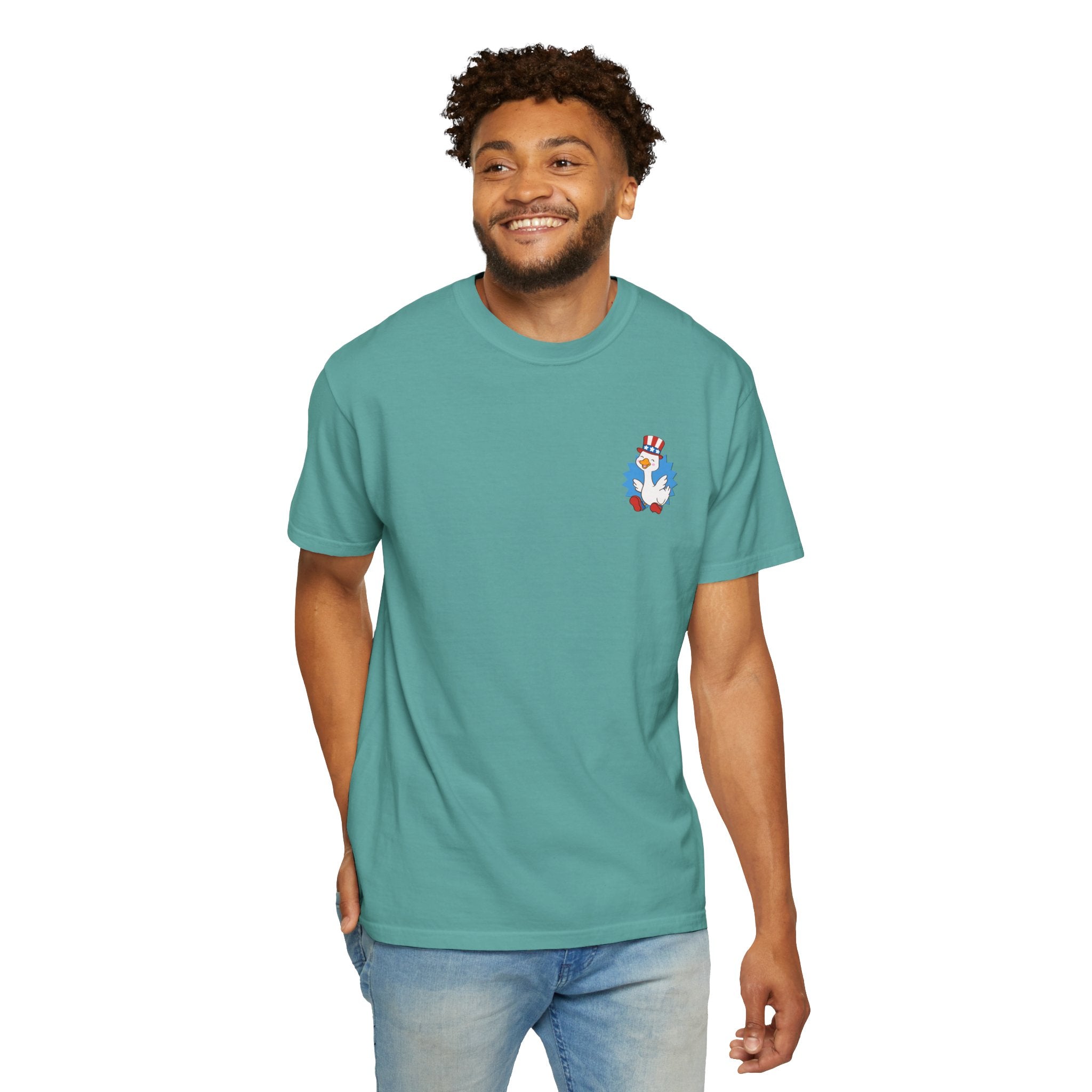 Blue Patriot Duck Graphic Tee