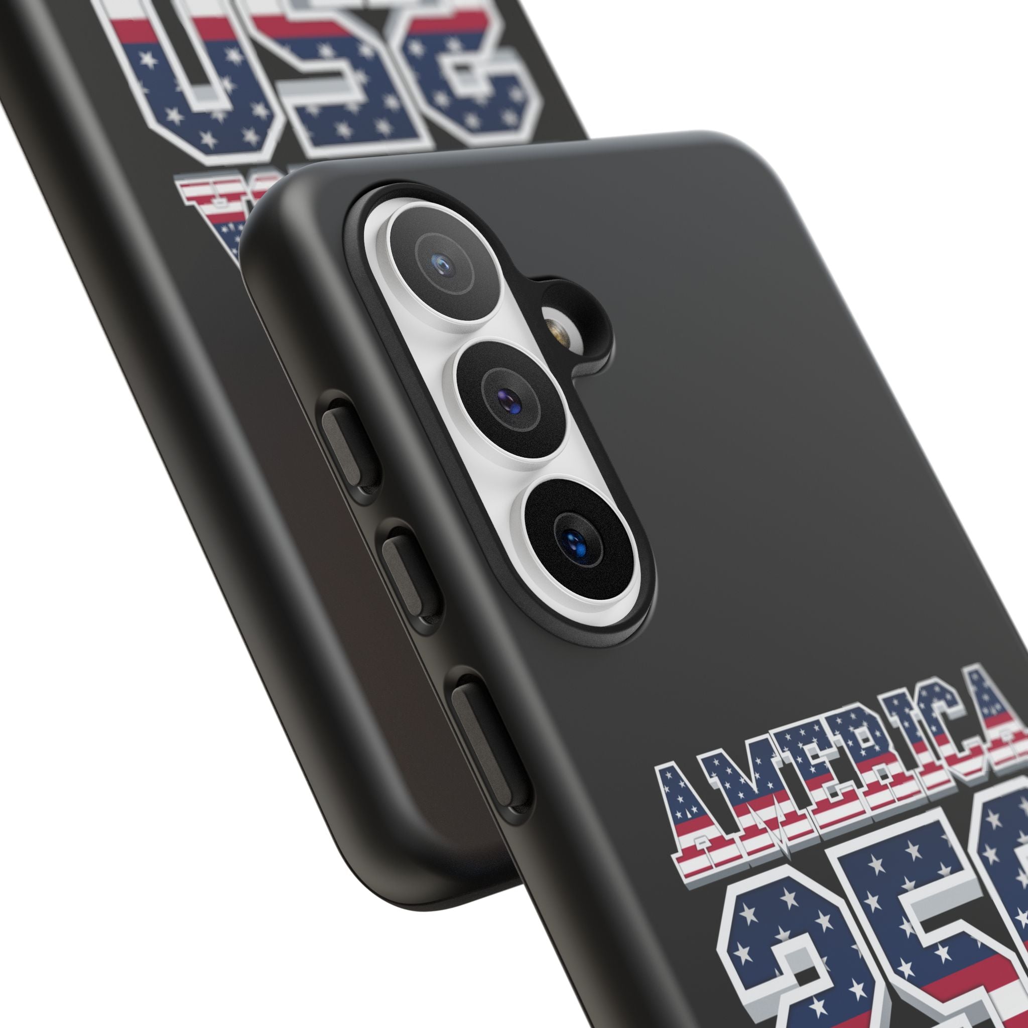 BLACK America250 Phone Case — Patriotic USA Flag Design
