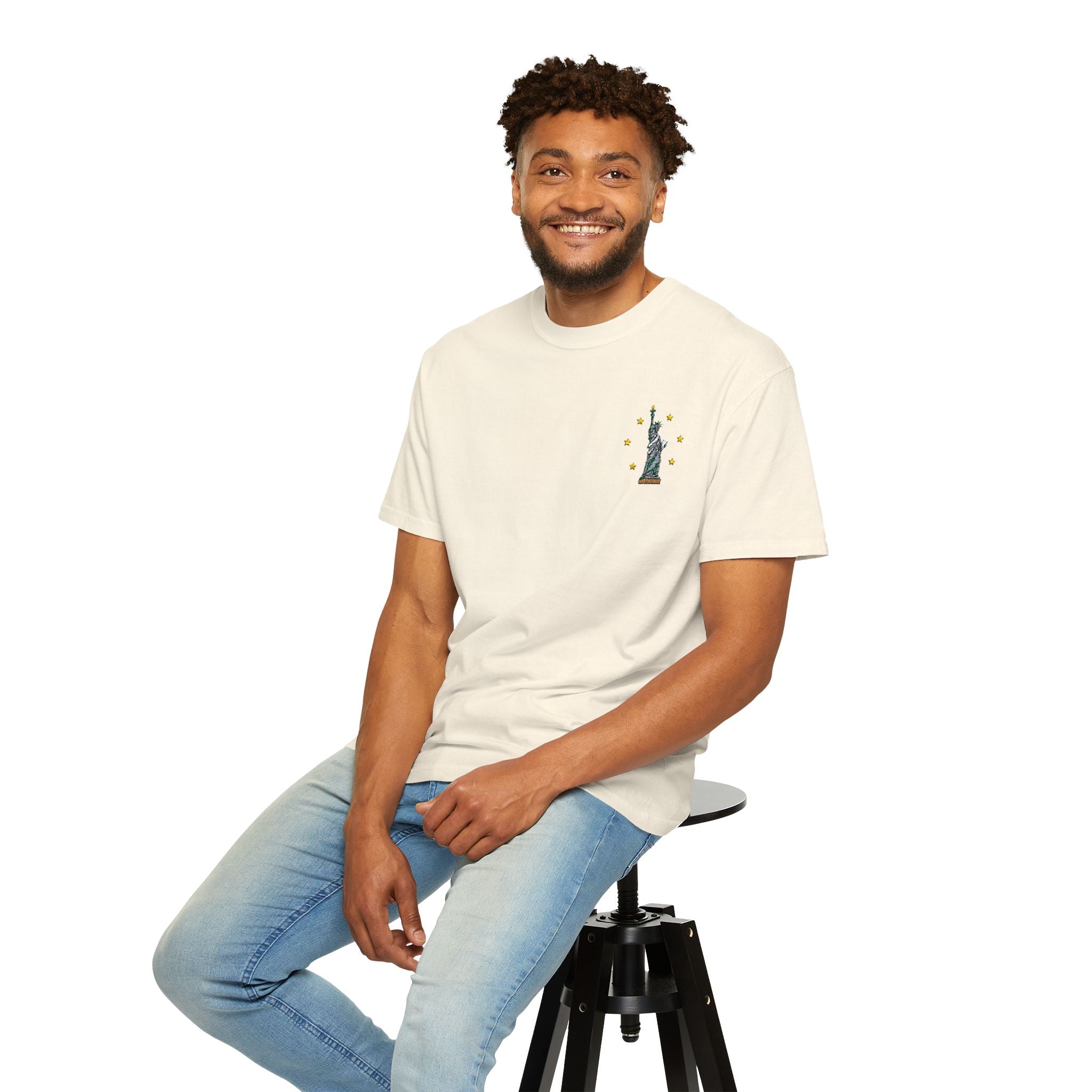 Give me Liberty - Embroidered T-Shirt