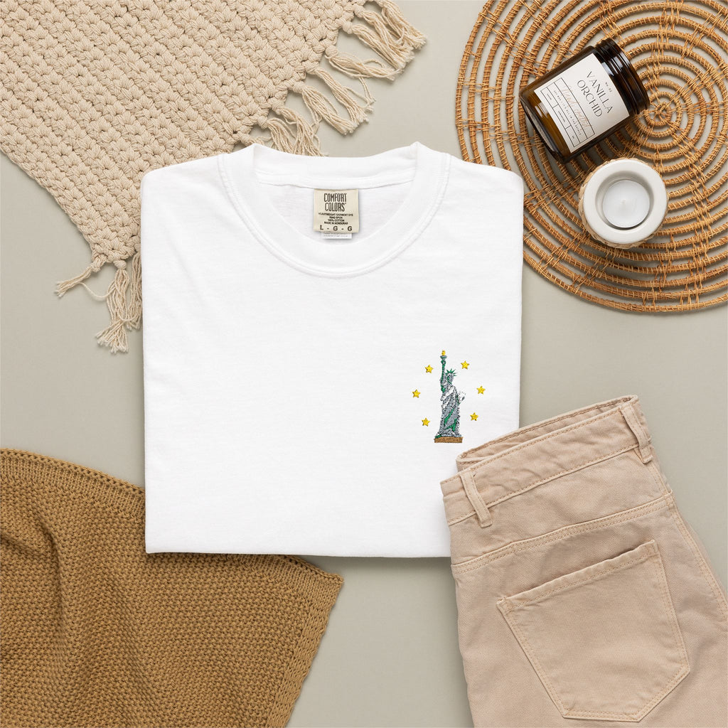 Give me Liberty - Embroidered T-Shirt