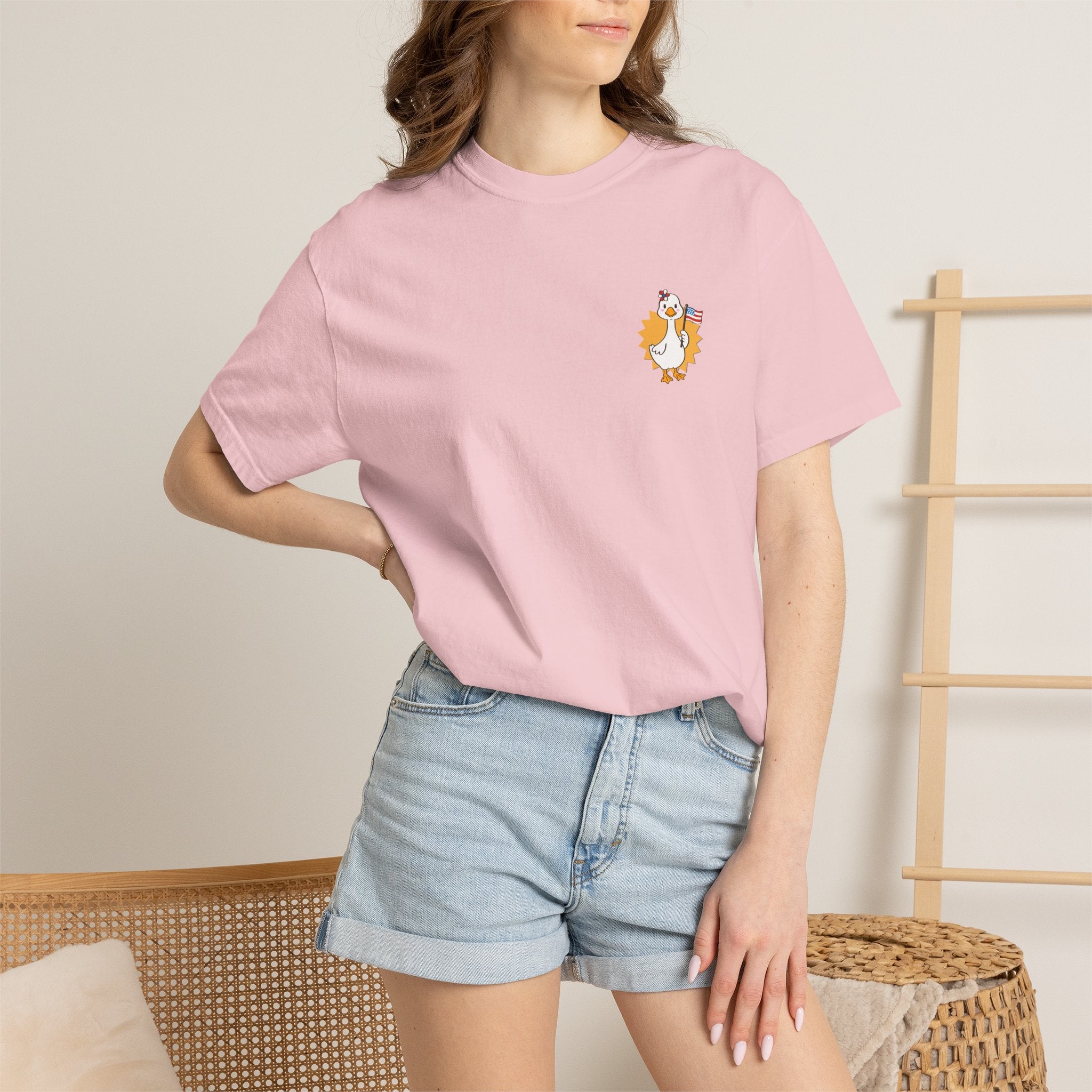 Yellow Patriot Duck Graphic Tee