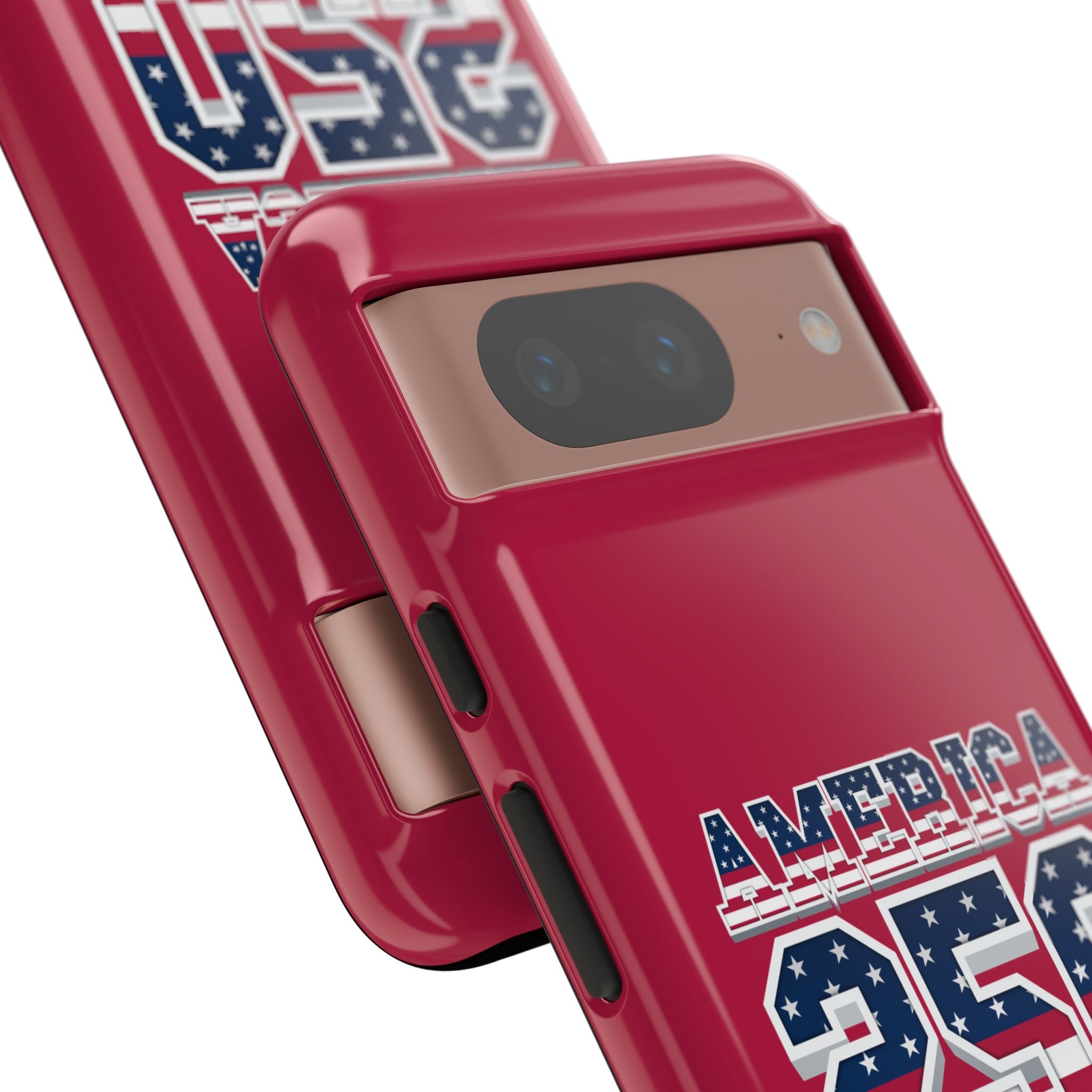 RED America250 Phone Case — Patriotic USA Flag Design