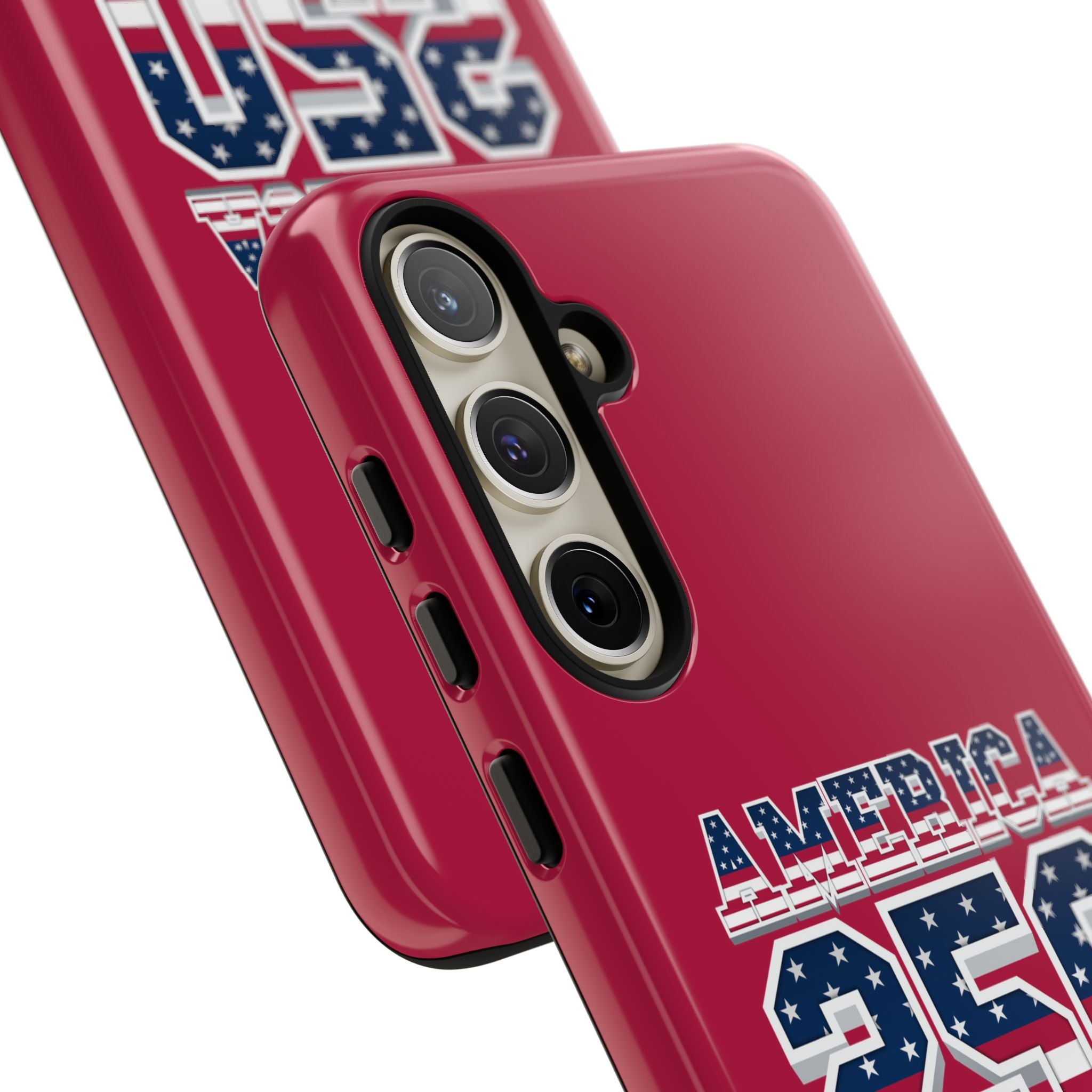 RED America250 Phone Case — Patriotic USA Flag Design