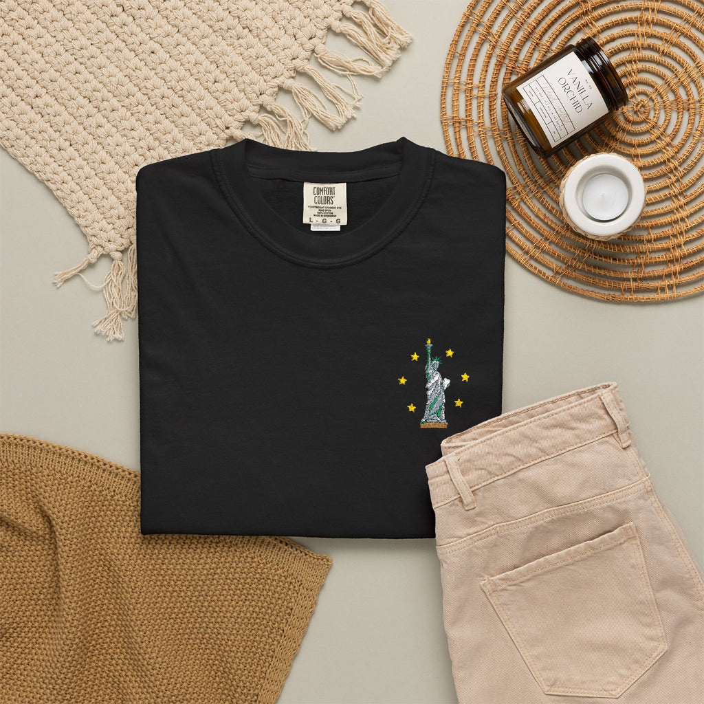 Give me Liberty - Embroidered T-Shirt