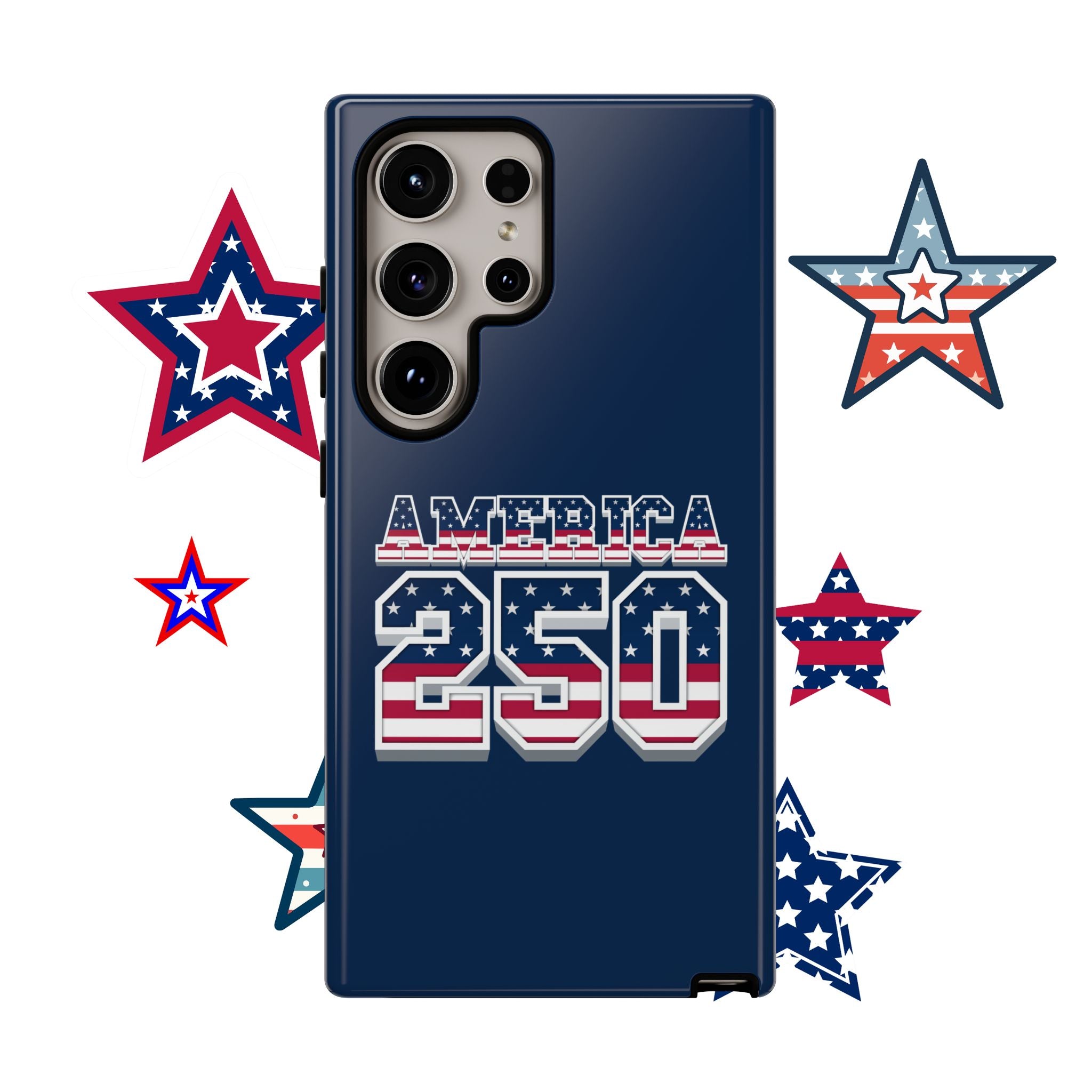 America 250 Phone Case — Patriotic USA Flag Design