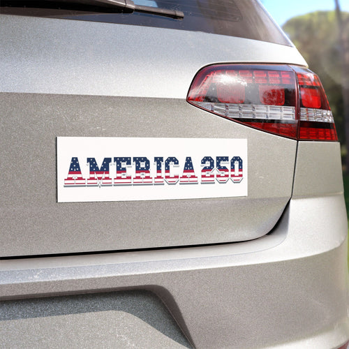 America 250 Car Magnet — Patriotic USA Flag Design