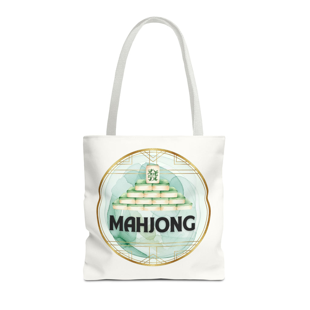 Mahjong Tote Bag — Mahjong Tile Pyramid Canvas Tote for Game Lovers