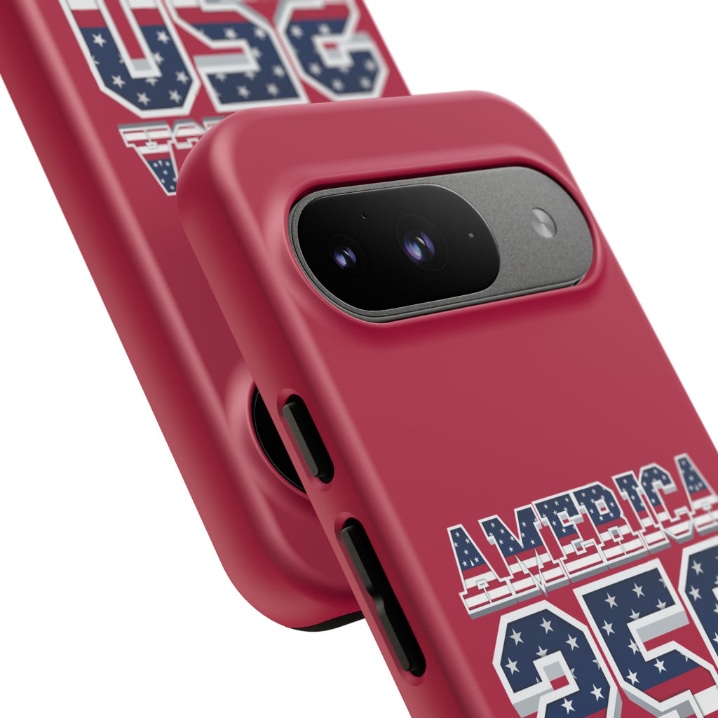 RED America250 Phone Case — Patriotic USA Flag Design