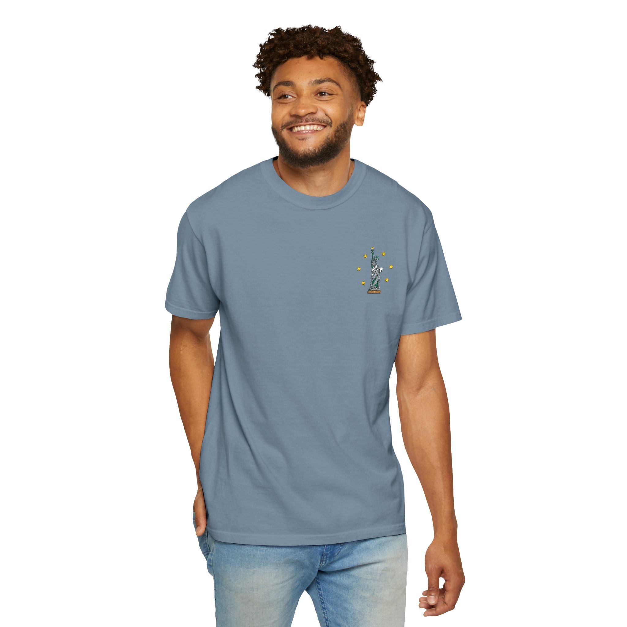Give me Liberty - Embroidered T-Shirt