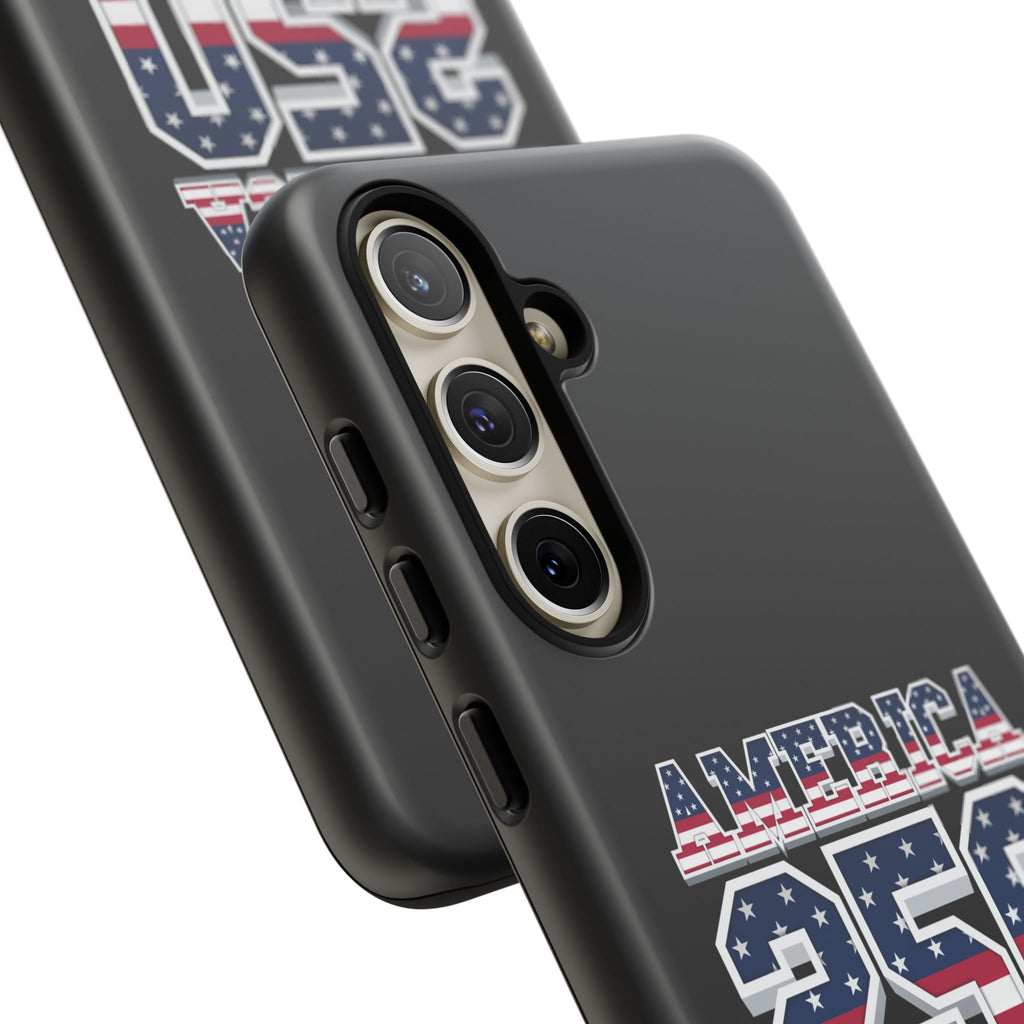 BLACK America250 Phone Case — Patriotic USA Flag Design