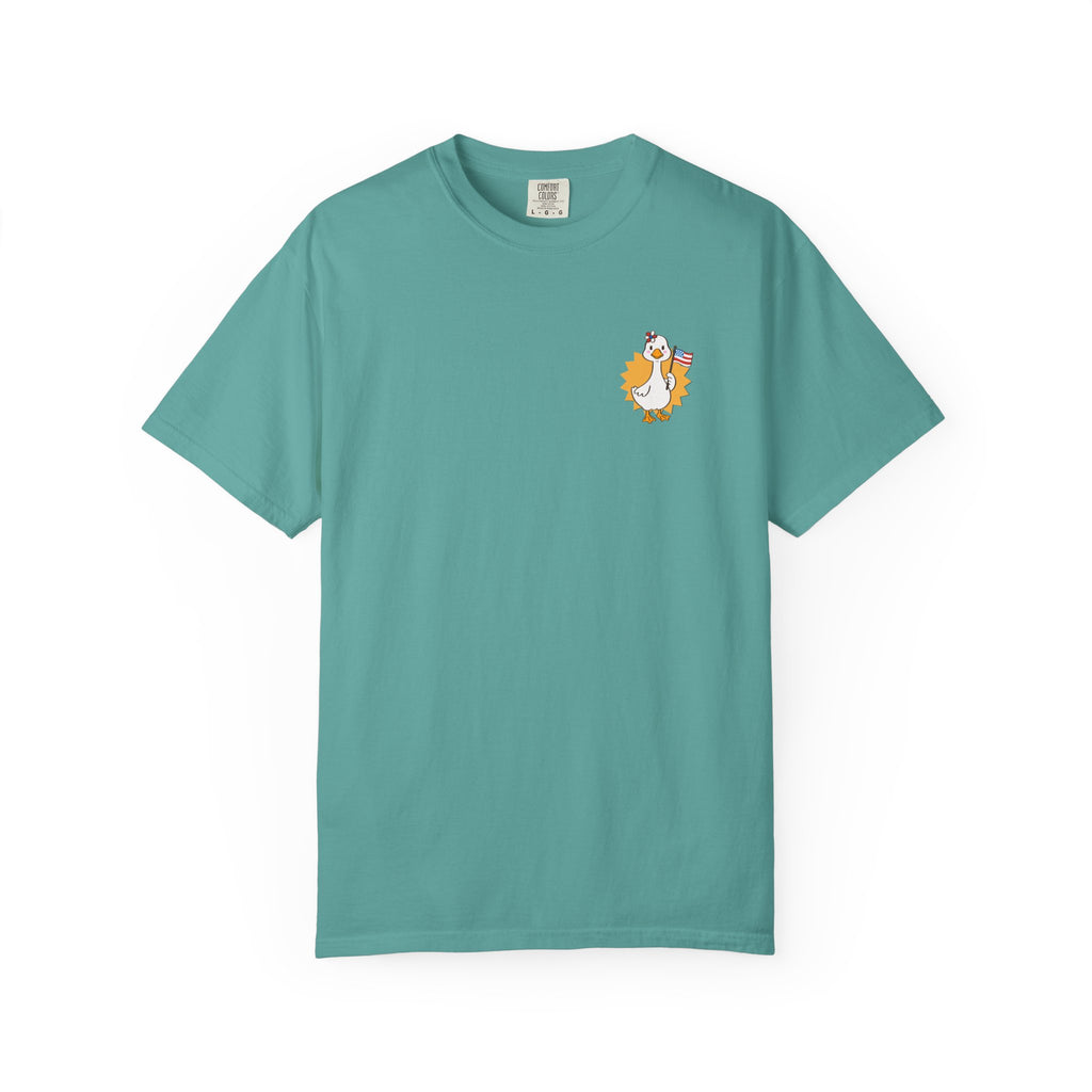 Yellow Patriot Duck Graphic Tee