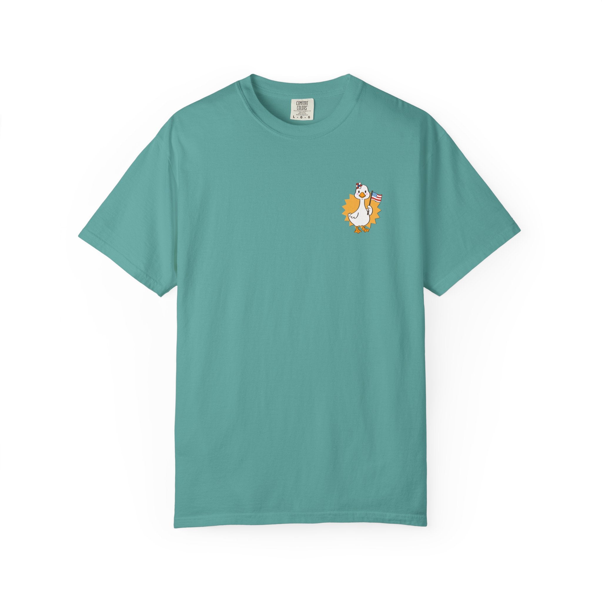 Yellow Patriot Duck Graphic Tee