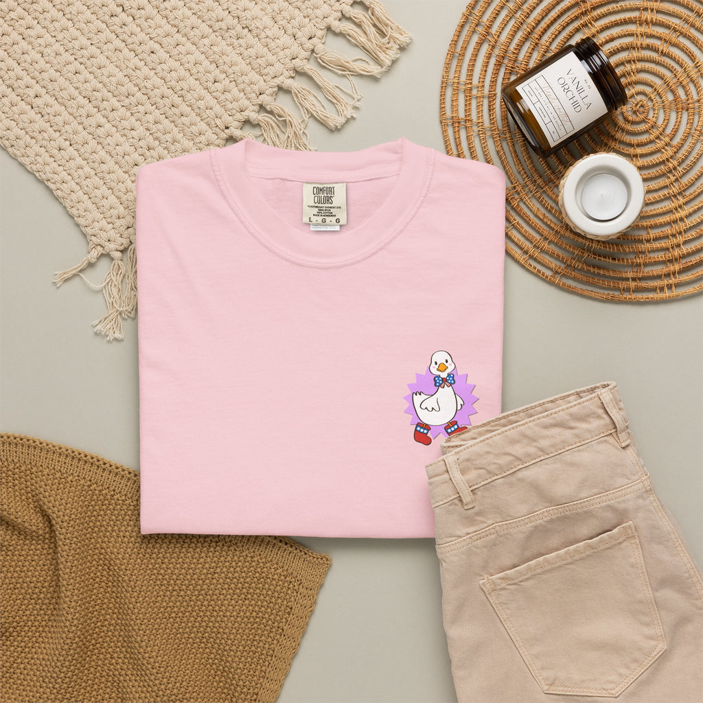 Lilac Patriot Duck Graphic Tee