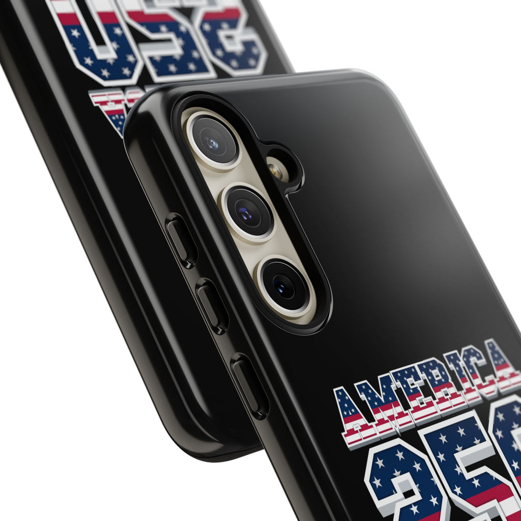 BLACK America250 Phone Case — Patriotic USA Flag Design