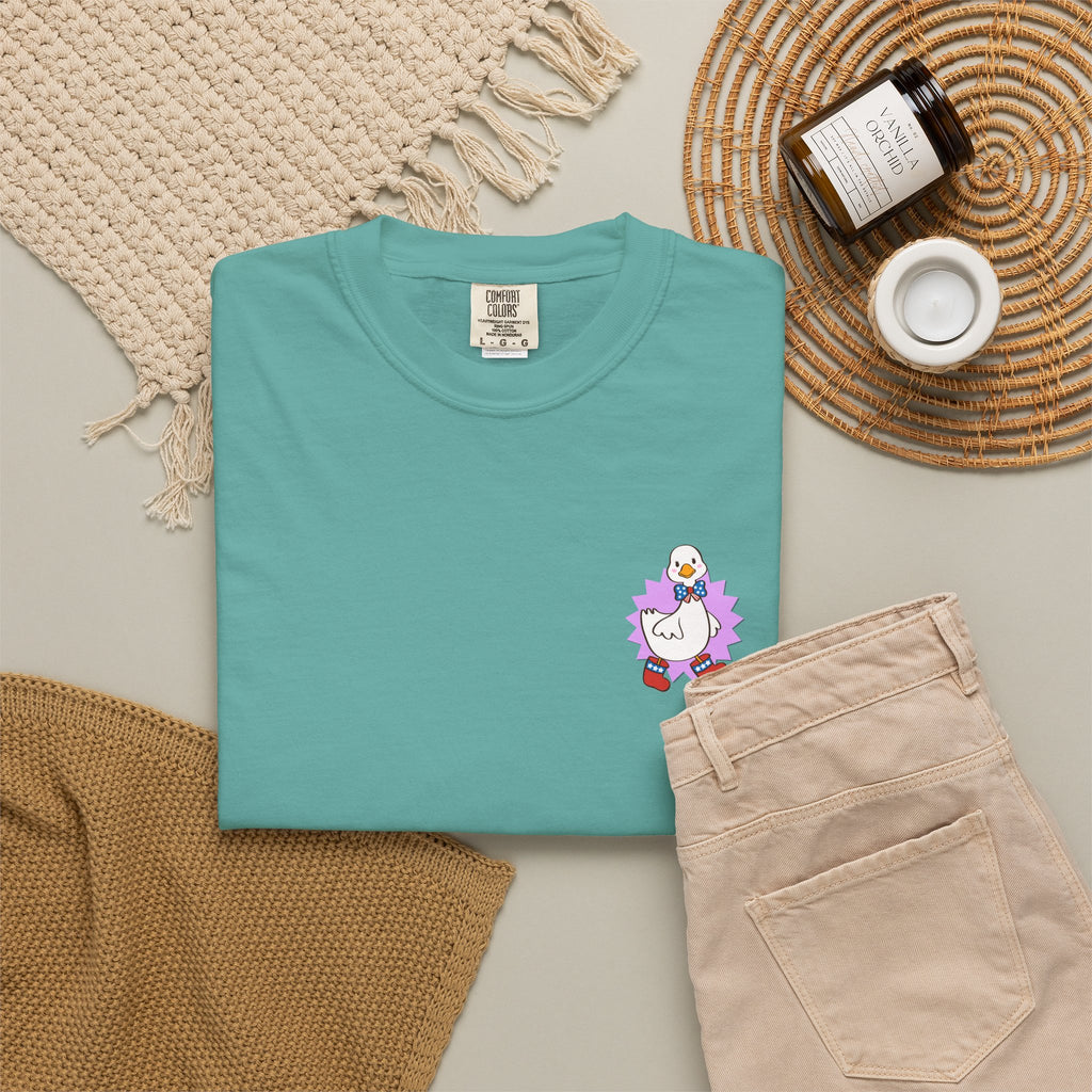 Lilac Patriot Duck Graphic Tee