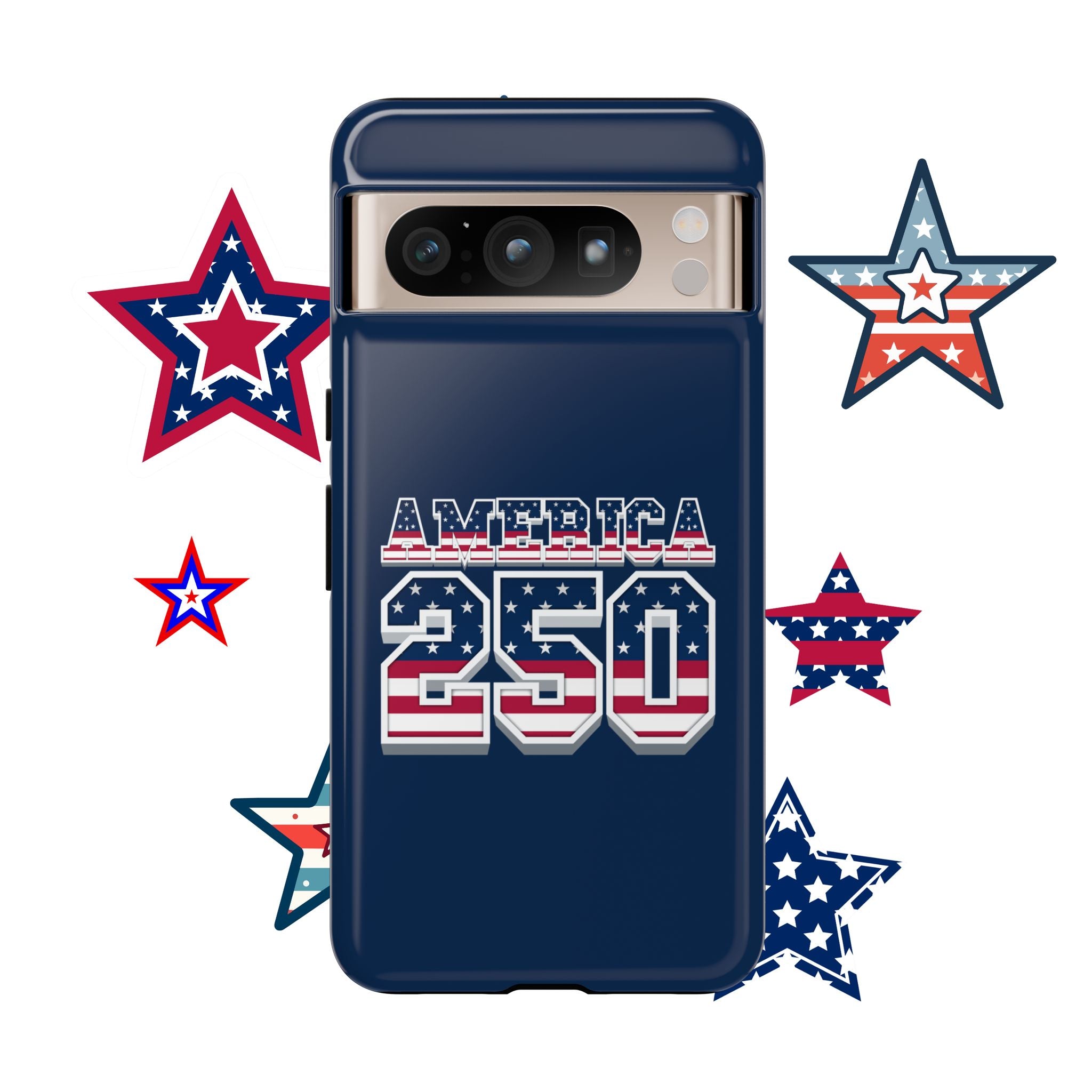 America 250 Phone Case — Patriotic USA Flag Design