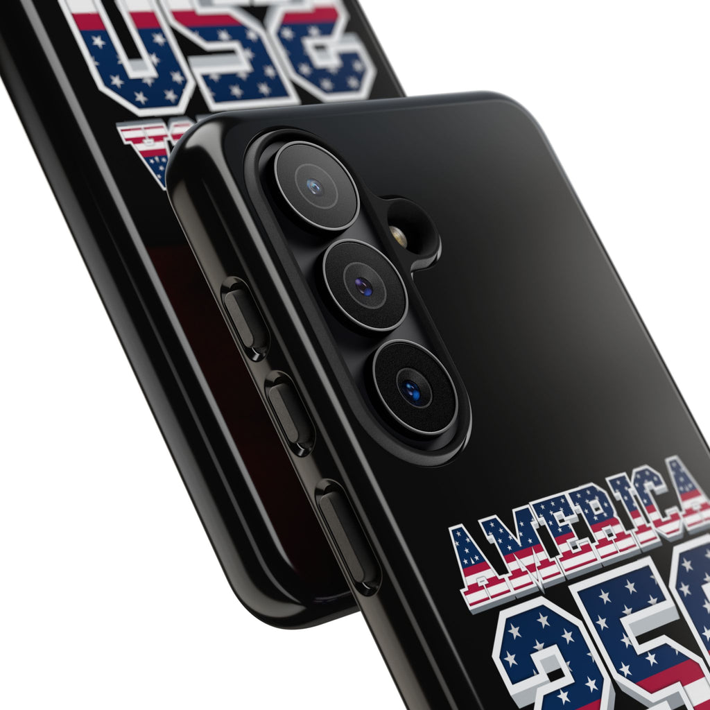 BLACK America250 Phone Case — Patriotic USA Flag Design