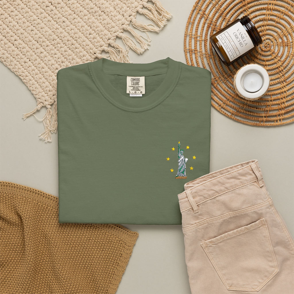 Give me Liberty - Embroidered T-Shirt