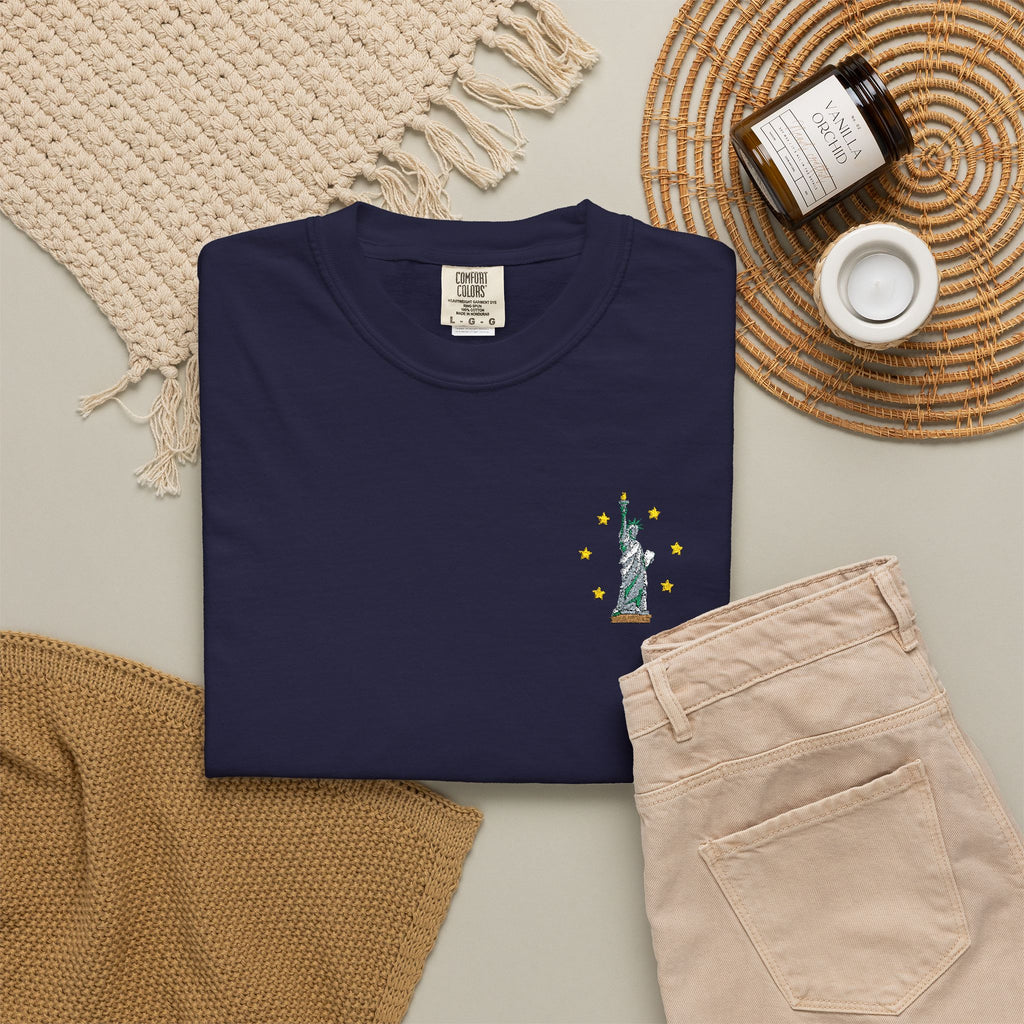 Give me Liberty - Embroidered T-Shirt