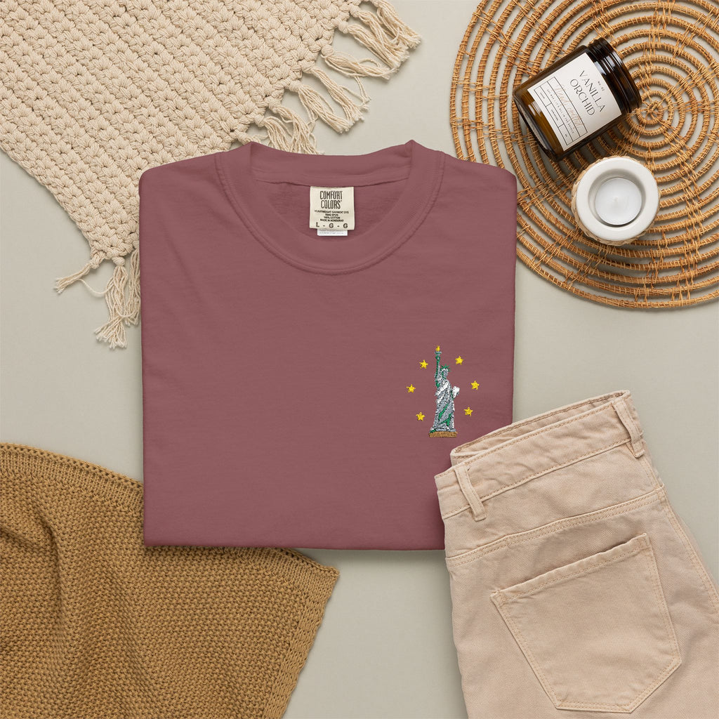Give me Liberty - Embroidered T-Shirt