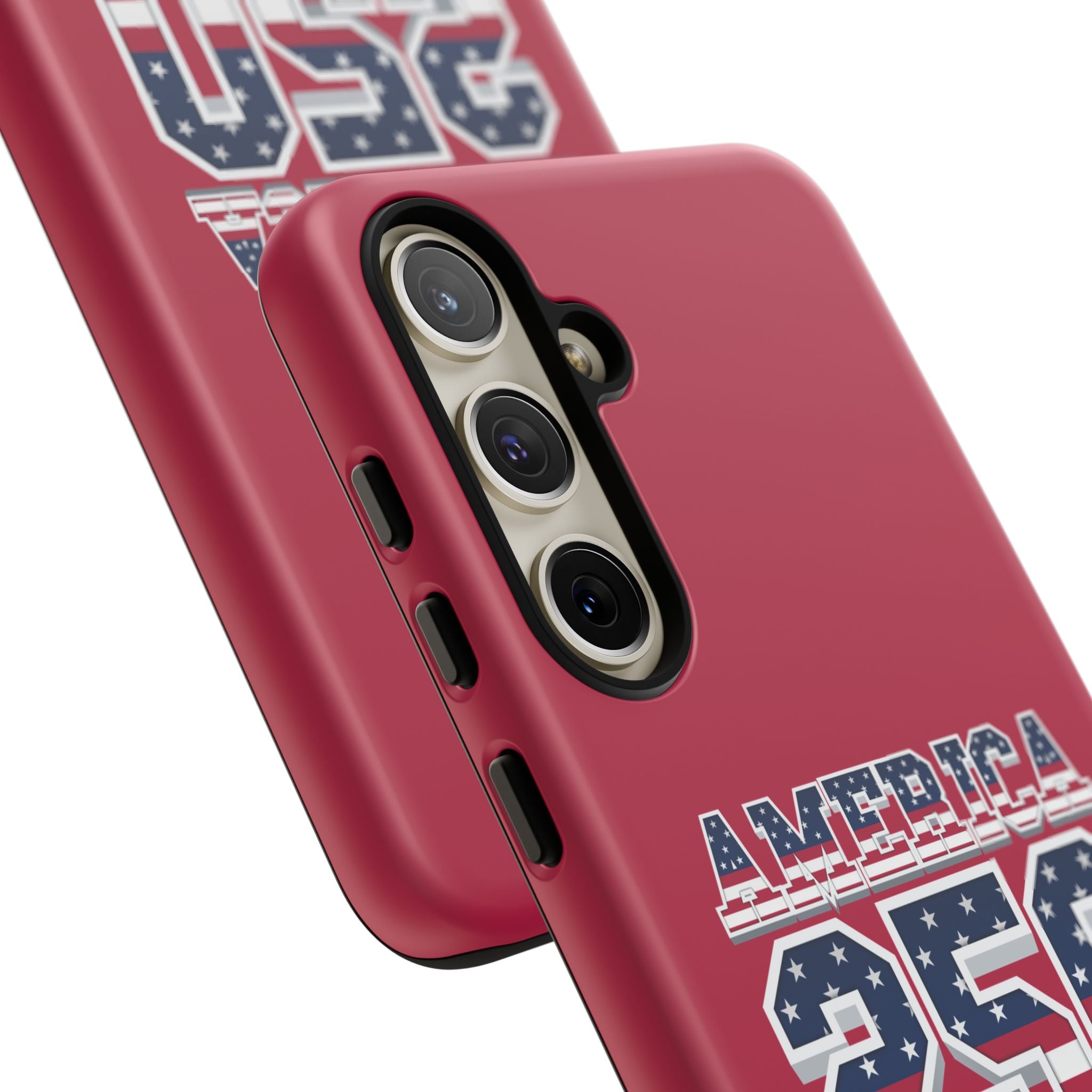 RED America250 Phone Case — Patriotic USA Flag Design