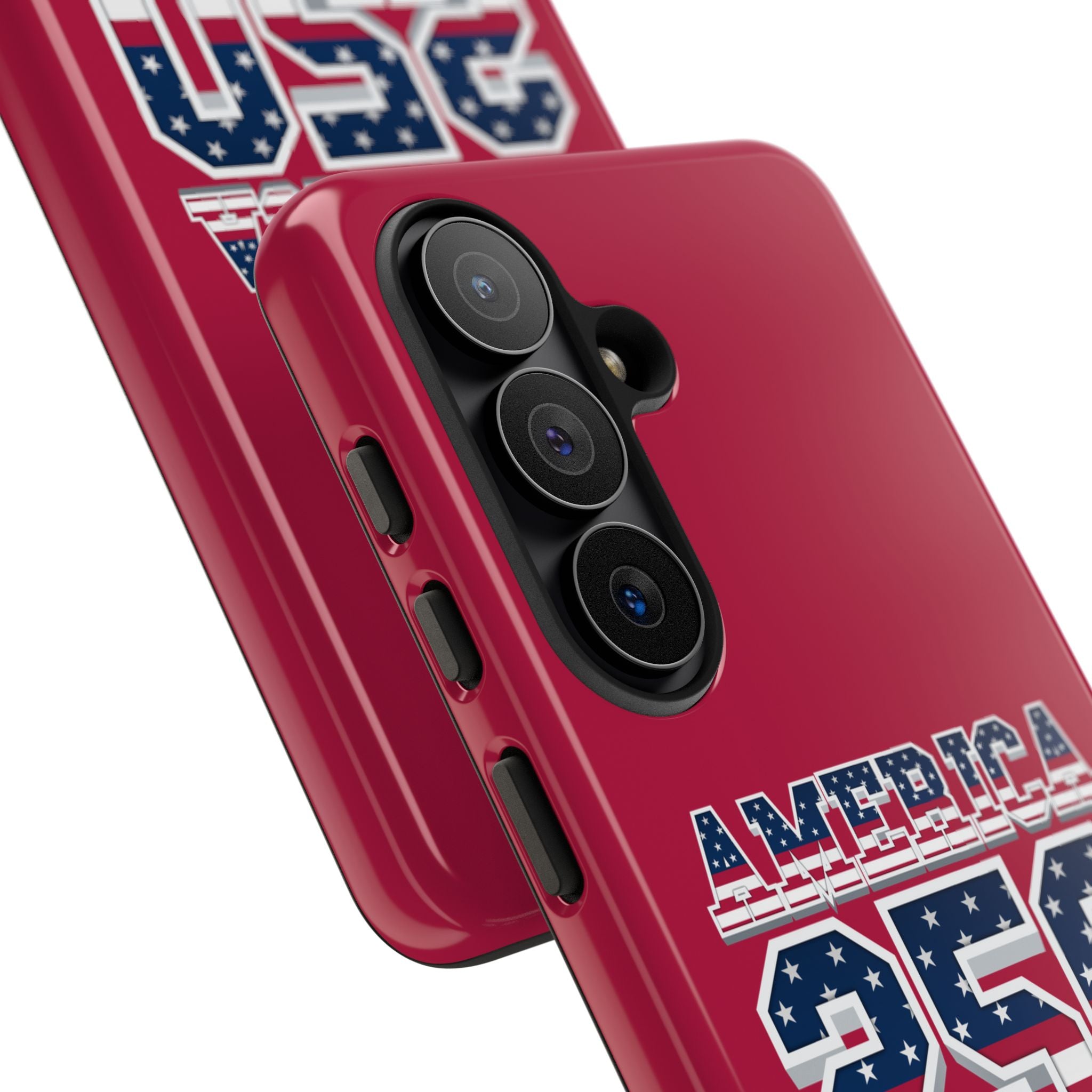 RED America250 Phone Case — Patriotic USA Flag Design