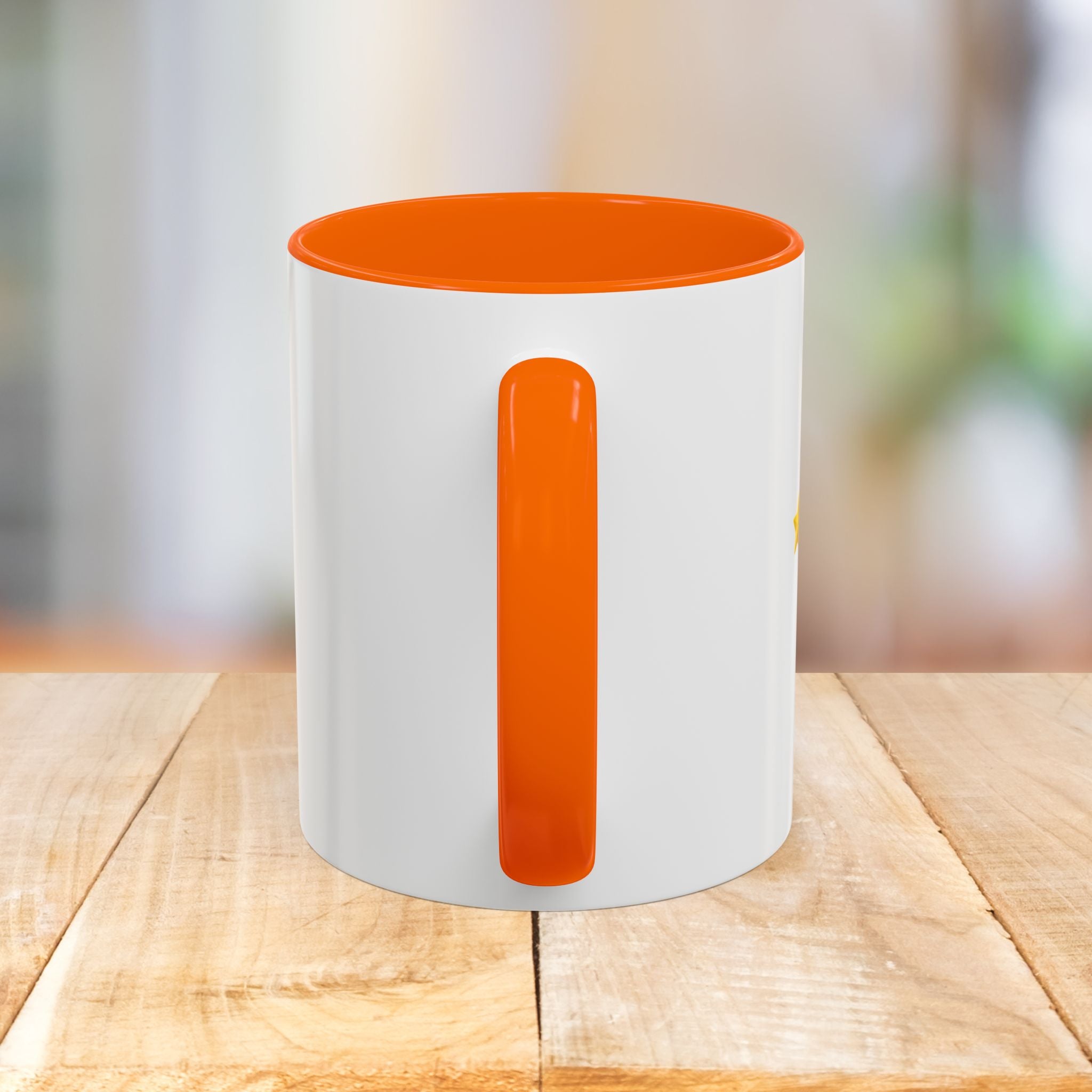 Mahjong Accent Coffee Mug — Retro Sun & Wave Mahjong Tiles Design (11/15oz)