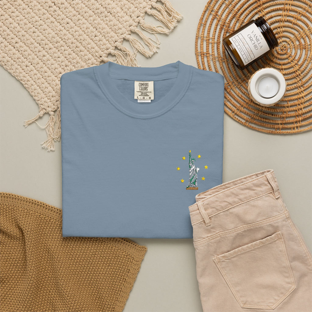 Give me Liberty - Embroidered T-Shirt
