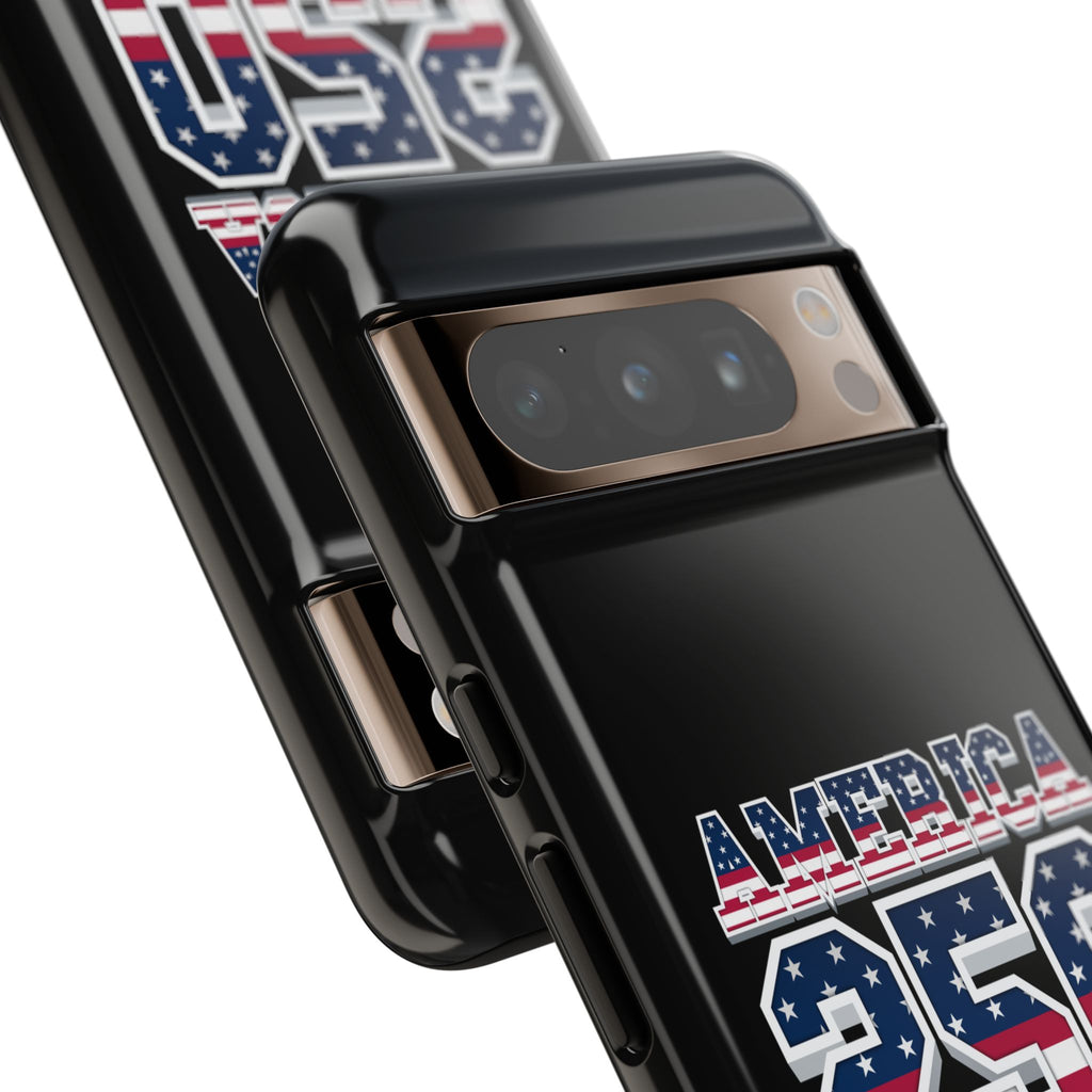 BLACK America250 Phone Case — Patriotic USA Flag Design