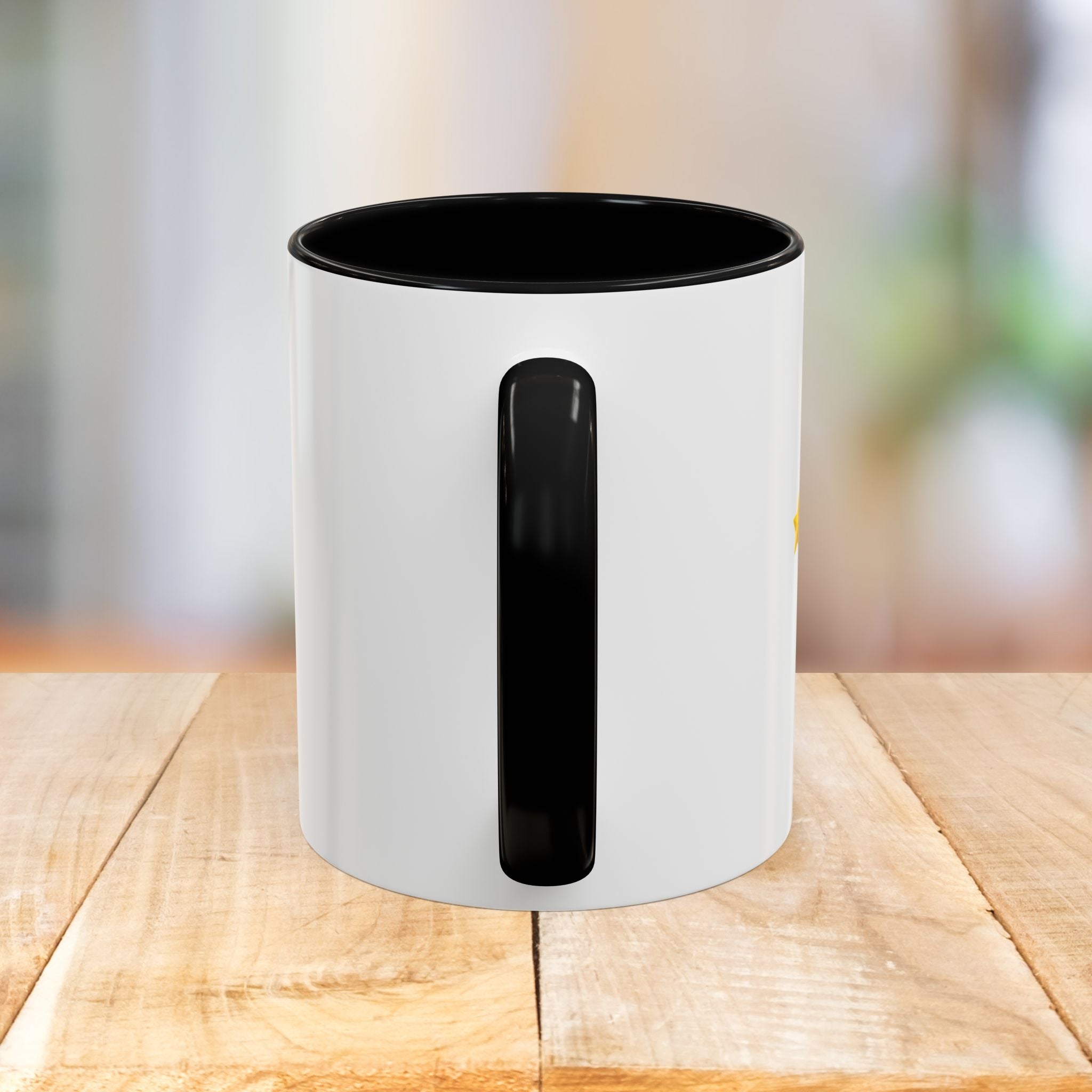 Mahjong Accent Coffee Mug — Retro Sun & Wave Mahjong Tiles Design (11/15oz)