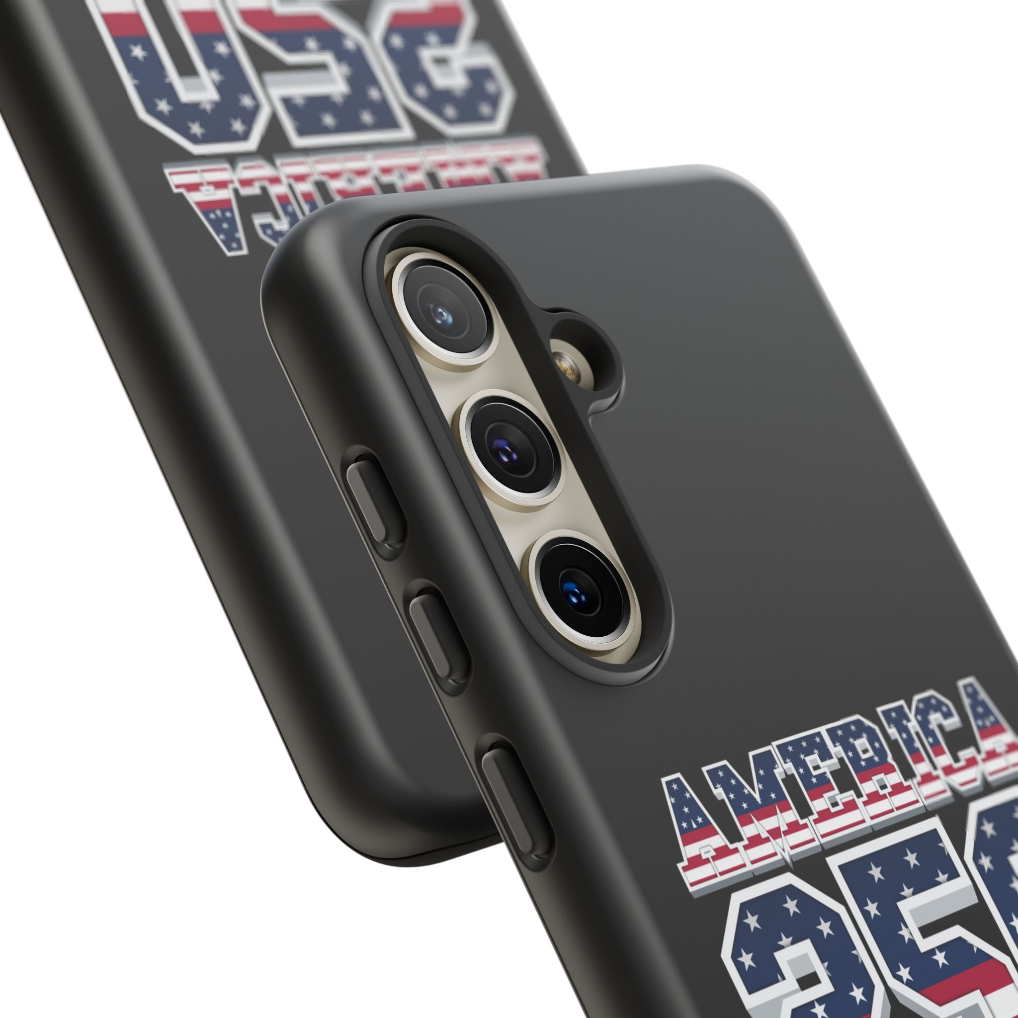 BLACK America250 Phone Case — Patriotic USA Flag Design