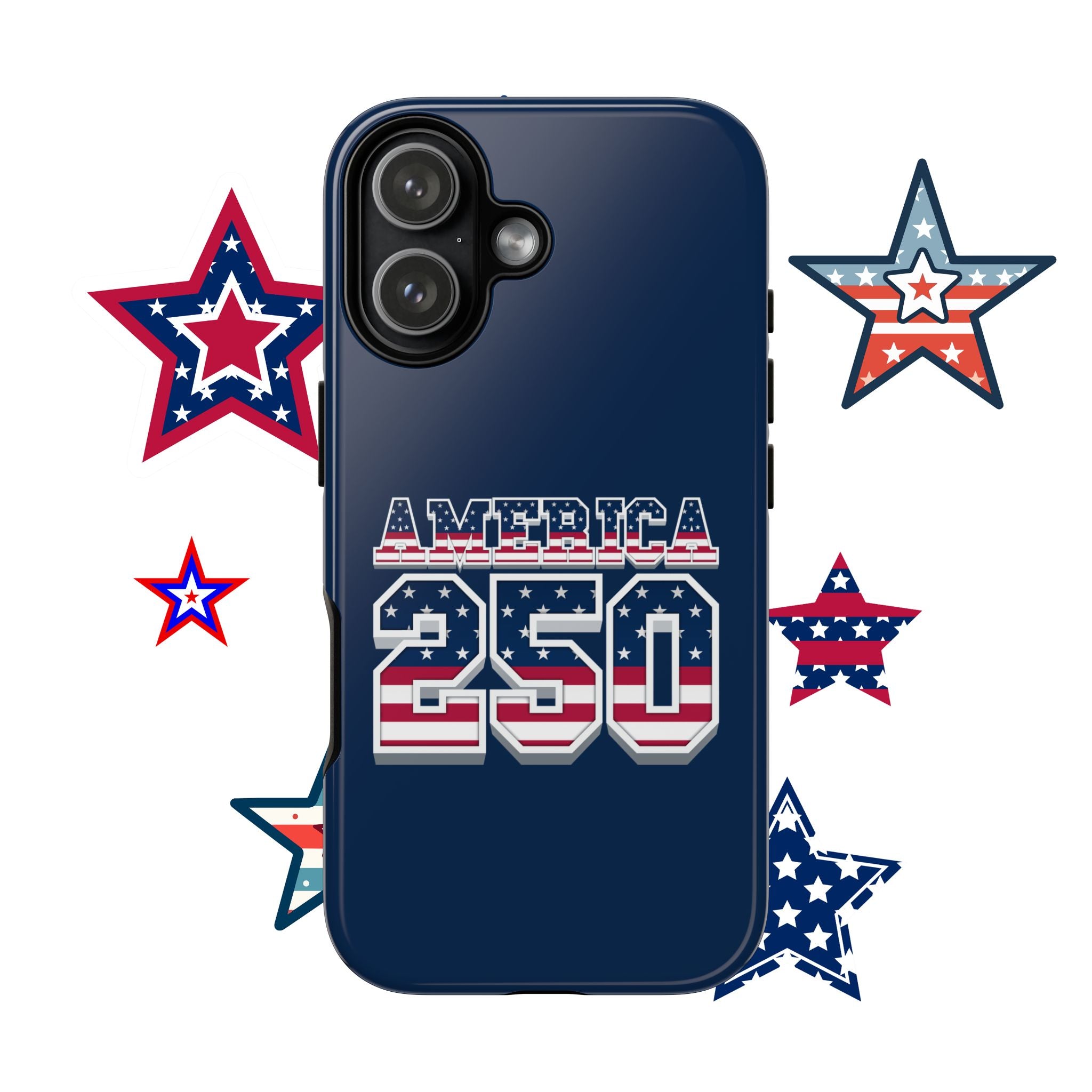 America 250 Phone Case — Patriotic USA Flag Design