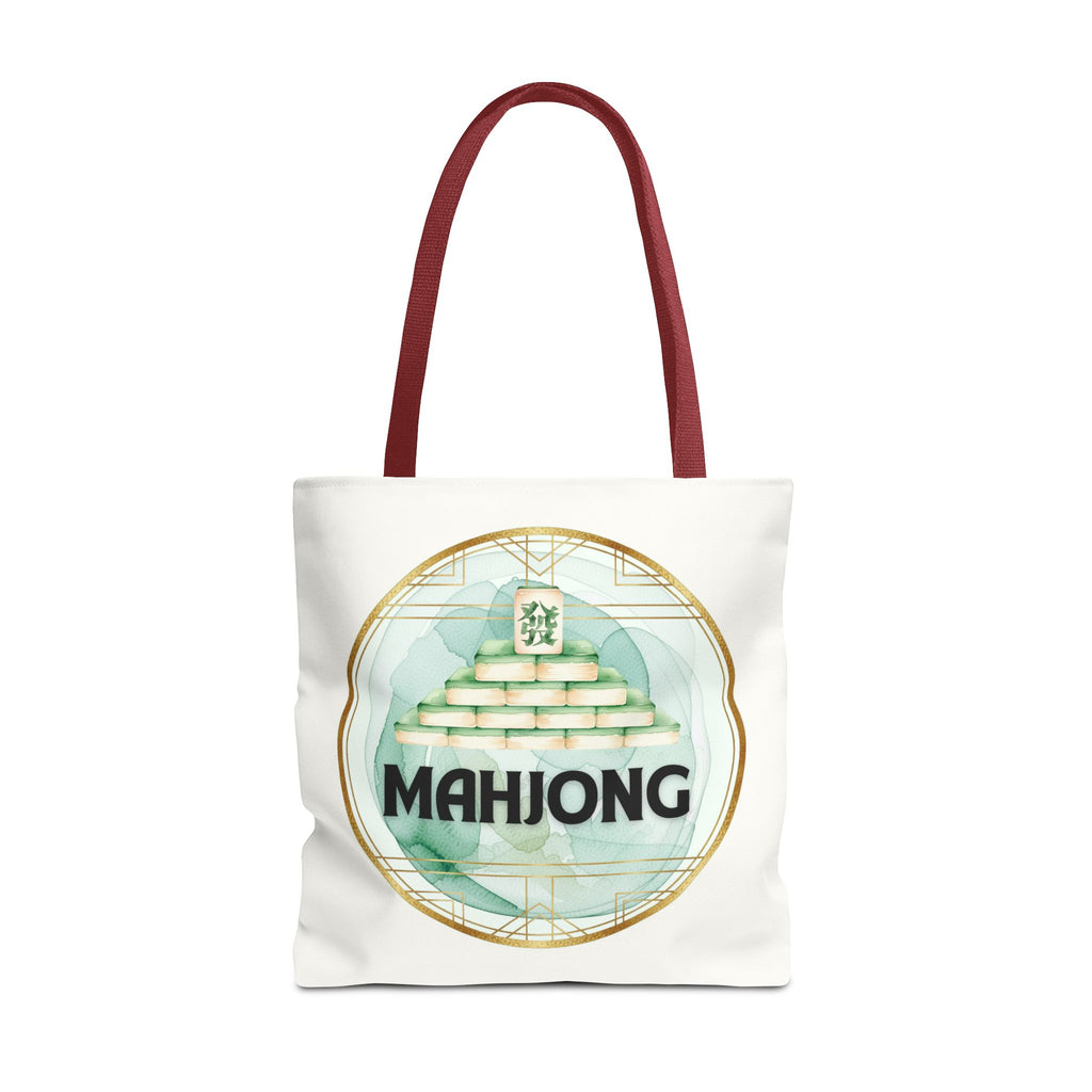 Mahjong Tote Bag — Mahjong Tile Pyramid Canvas Tote for Game Lovers