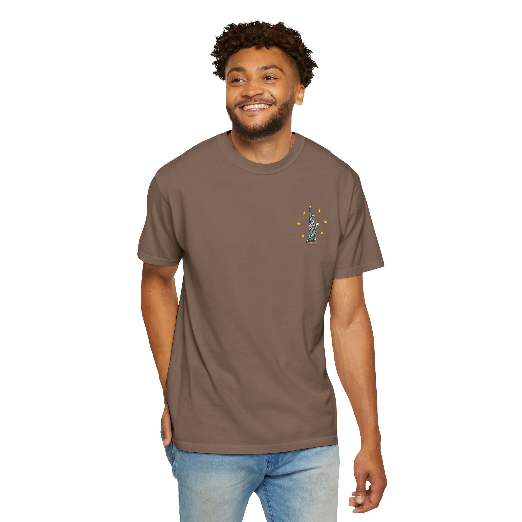 Give me Liberty - Embroidered T-Shirt