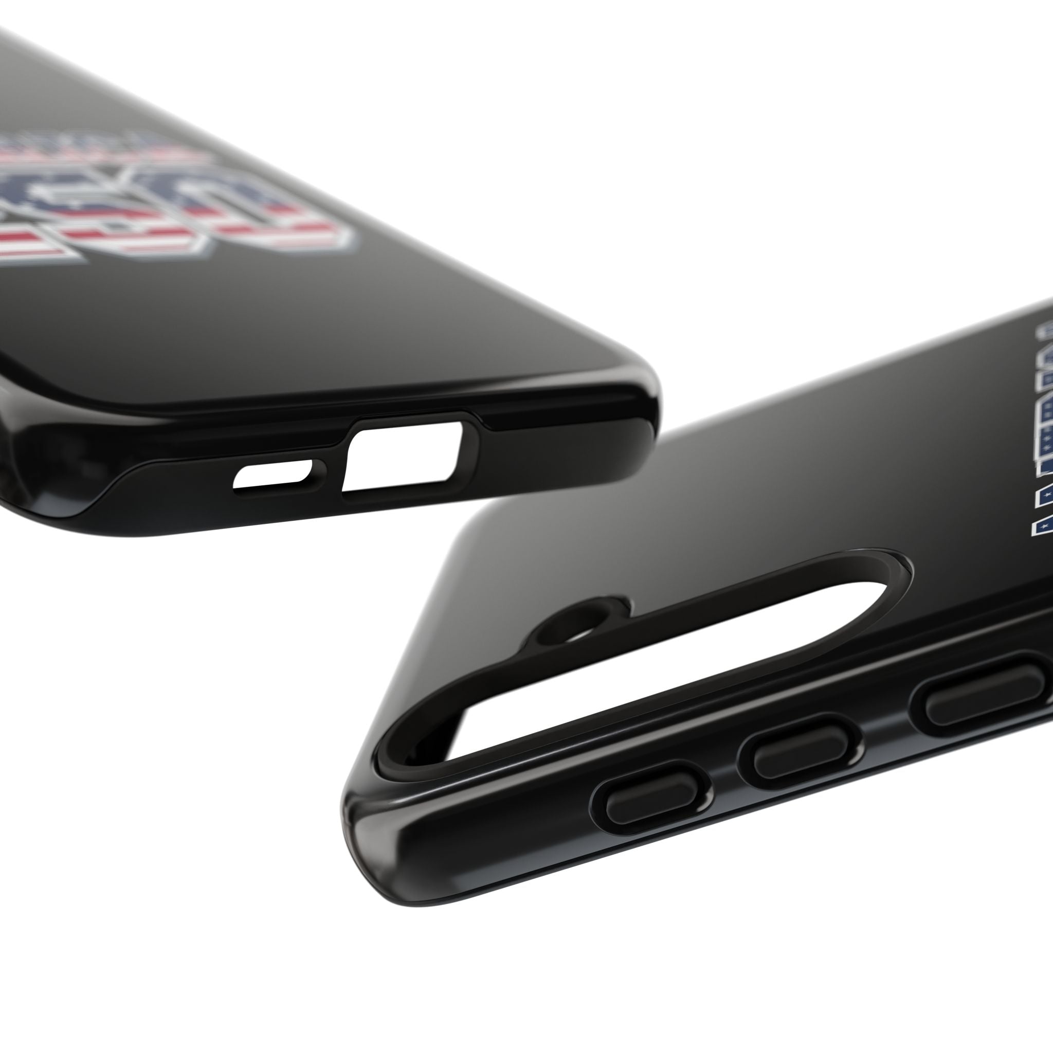 BLACK America250 Phone Case — Patriotic USA Flag Design