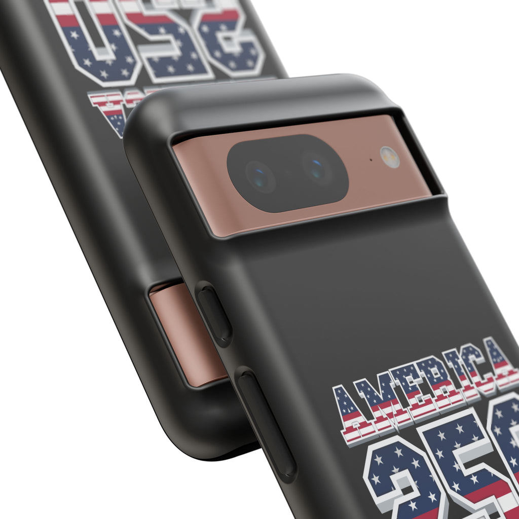 BLACK America250 Phone Case — Patriotic USA Flag Design