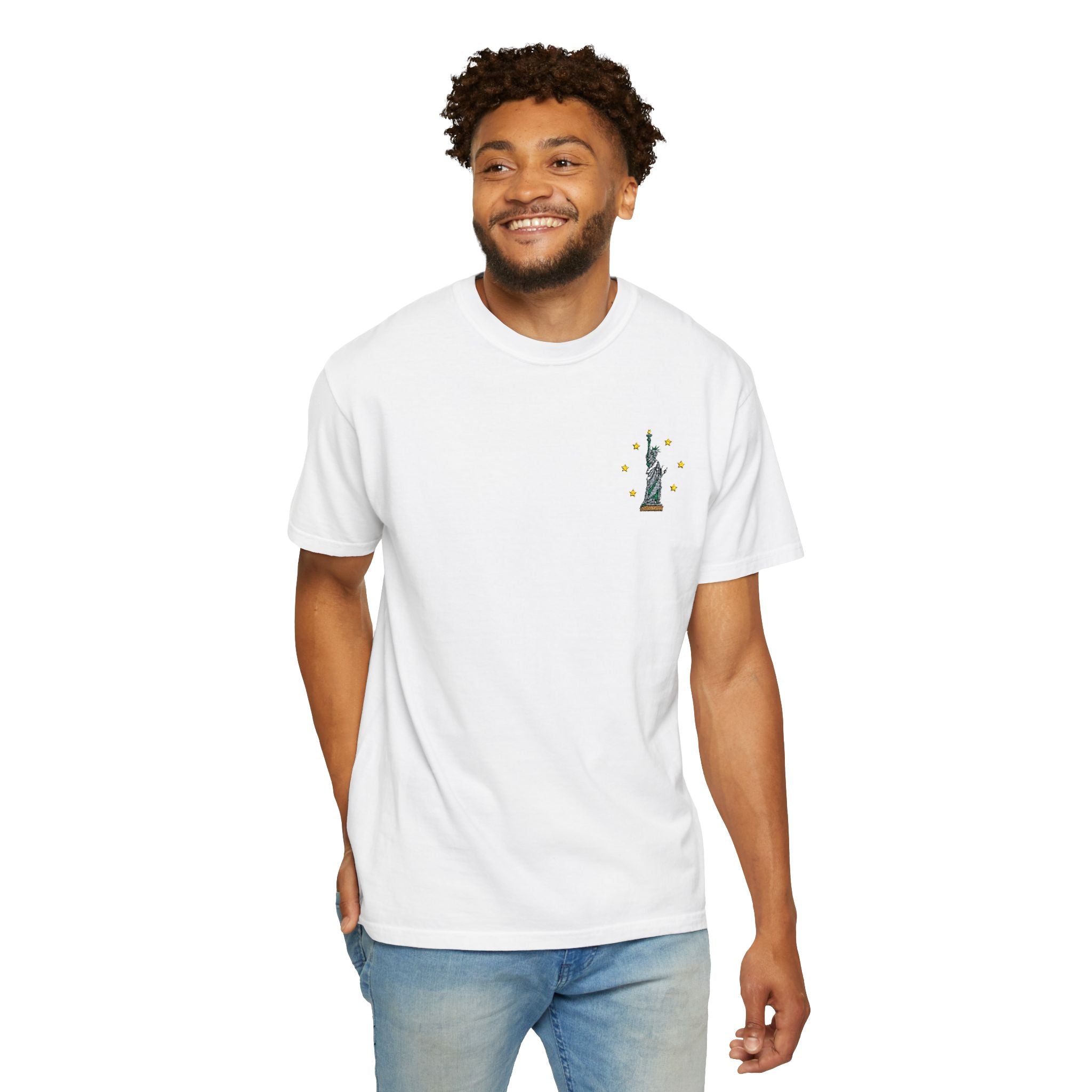 Give me Liberty - Embroidered T-Shirt