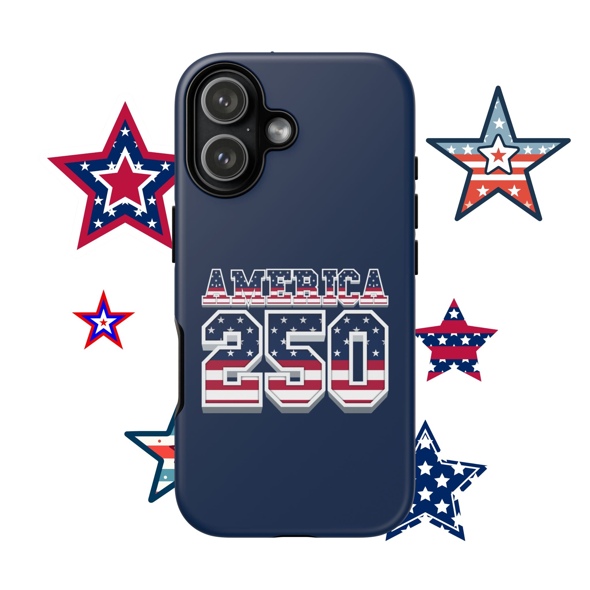 America 250 Phone Case — Patriotic USA Flag Design