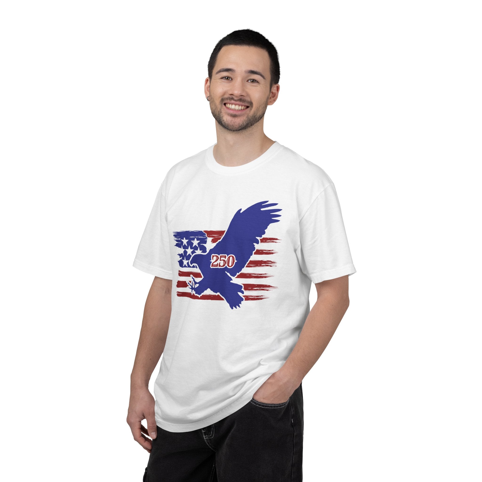 250th Anniversary Eagle T-Shirt with American Flag